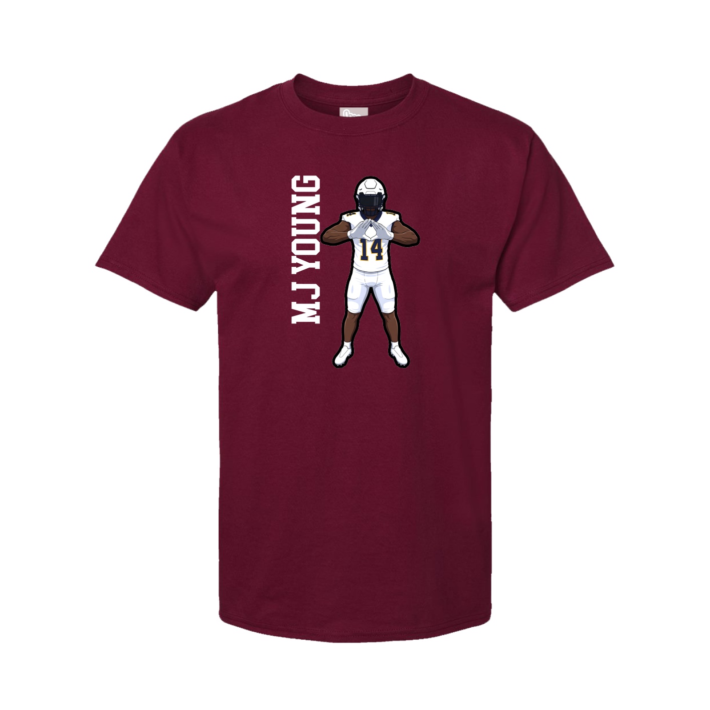 Tee — Name Vertical in Cardinal