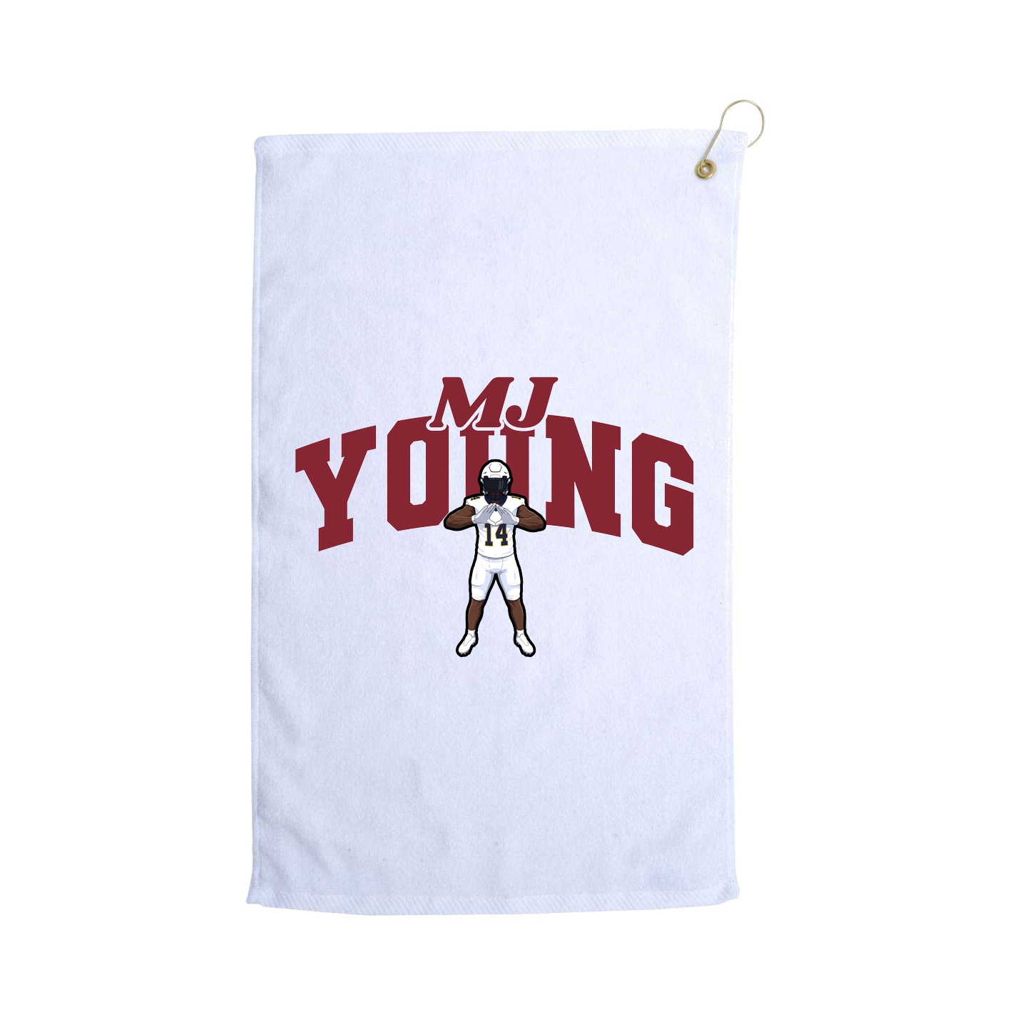 Golf Towel — Signature Arch in White