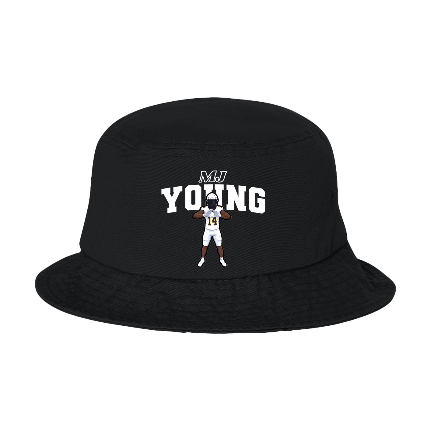 Bucket Cap — Name Arch in Black