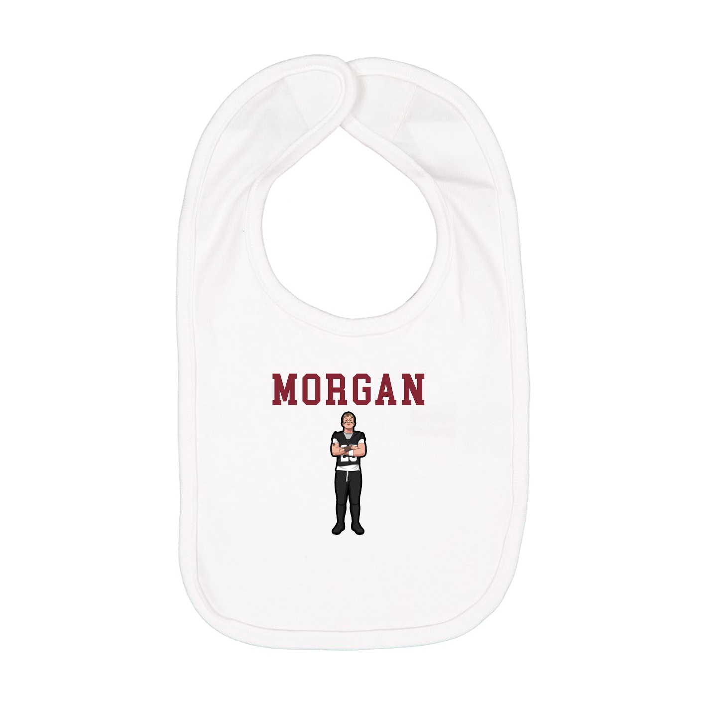 Infant Bib — Shirsey in White