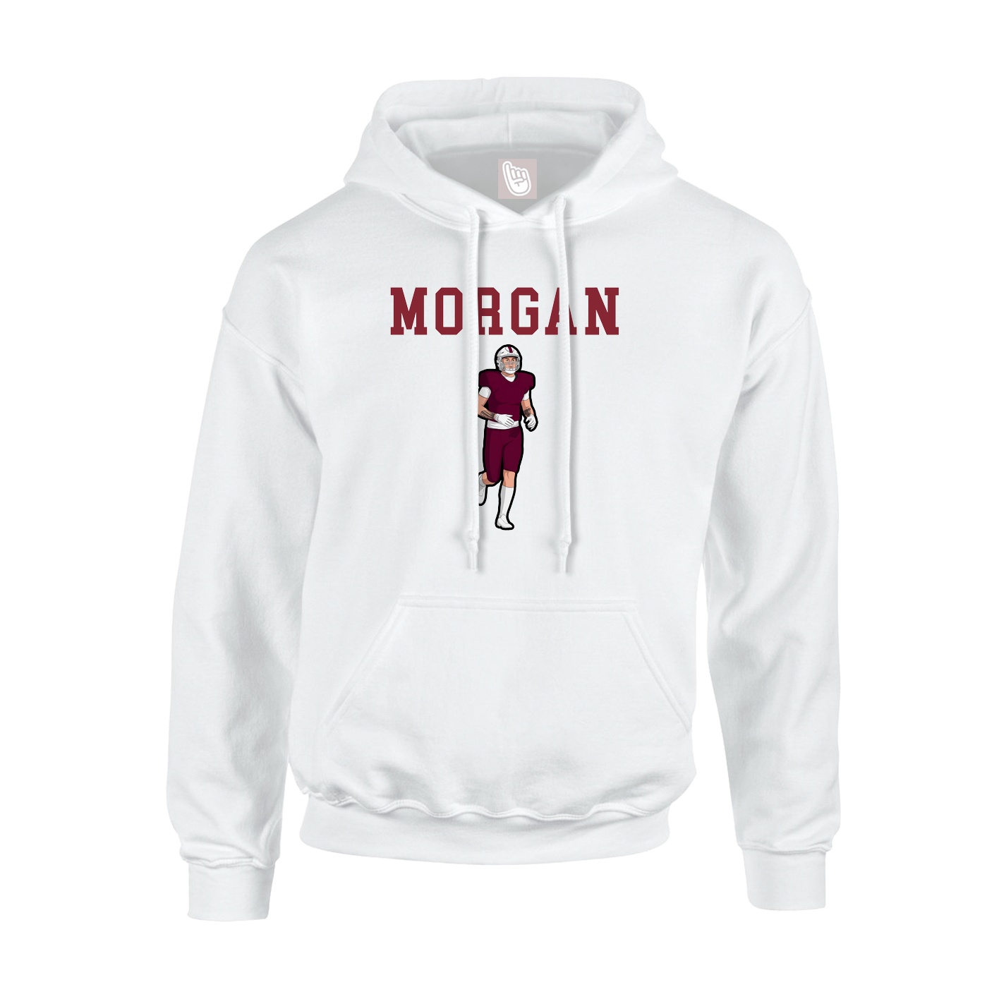 Hoodie — Shirsey in White
