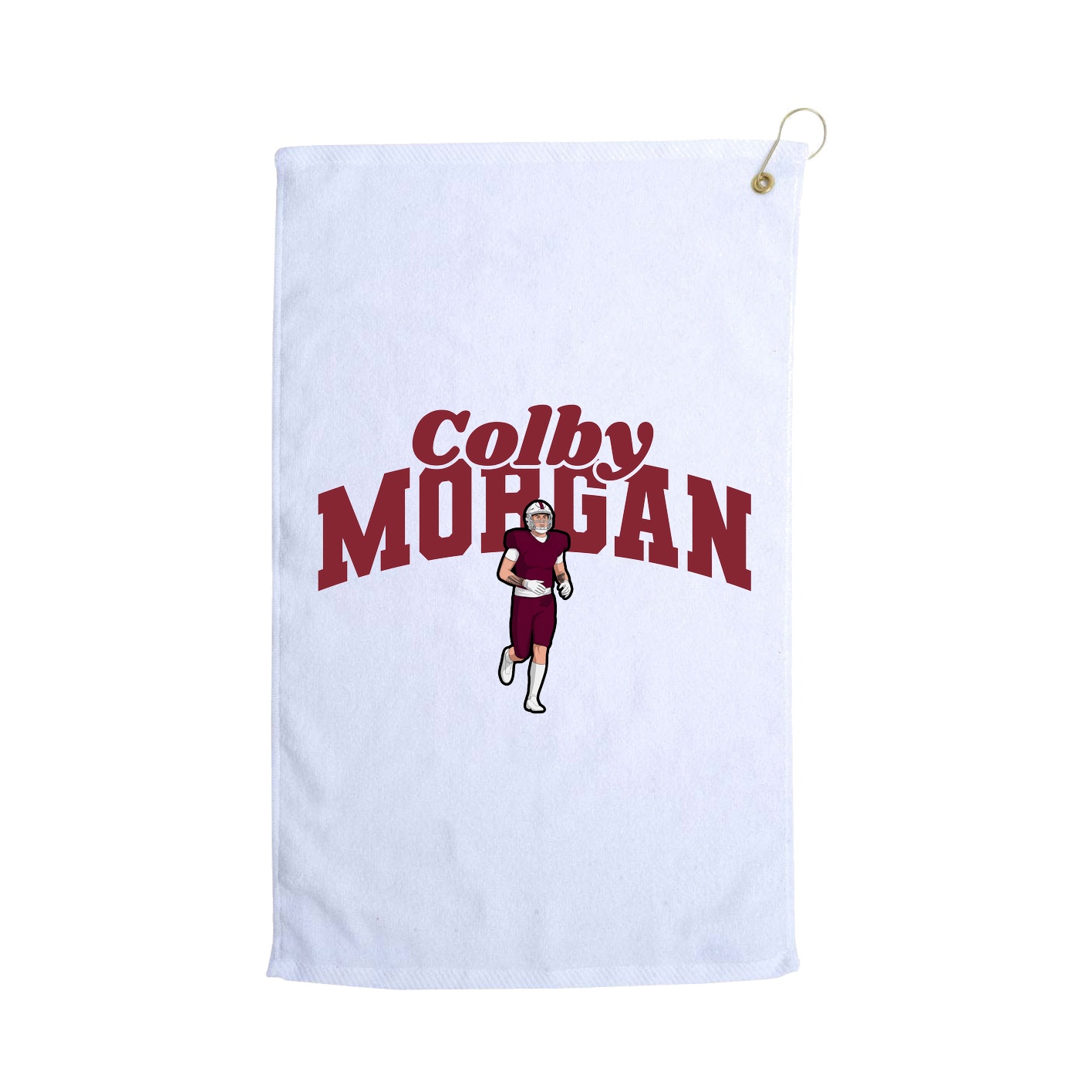 Golf Towel — Signature Arch in White