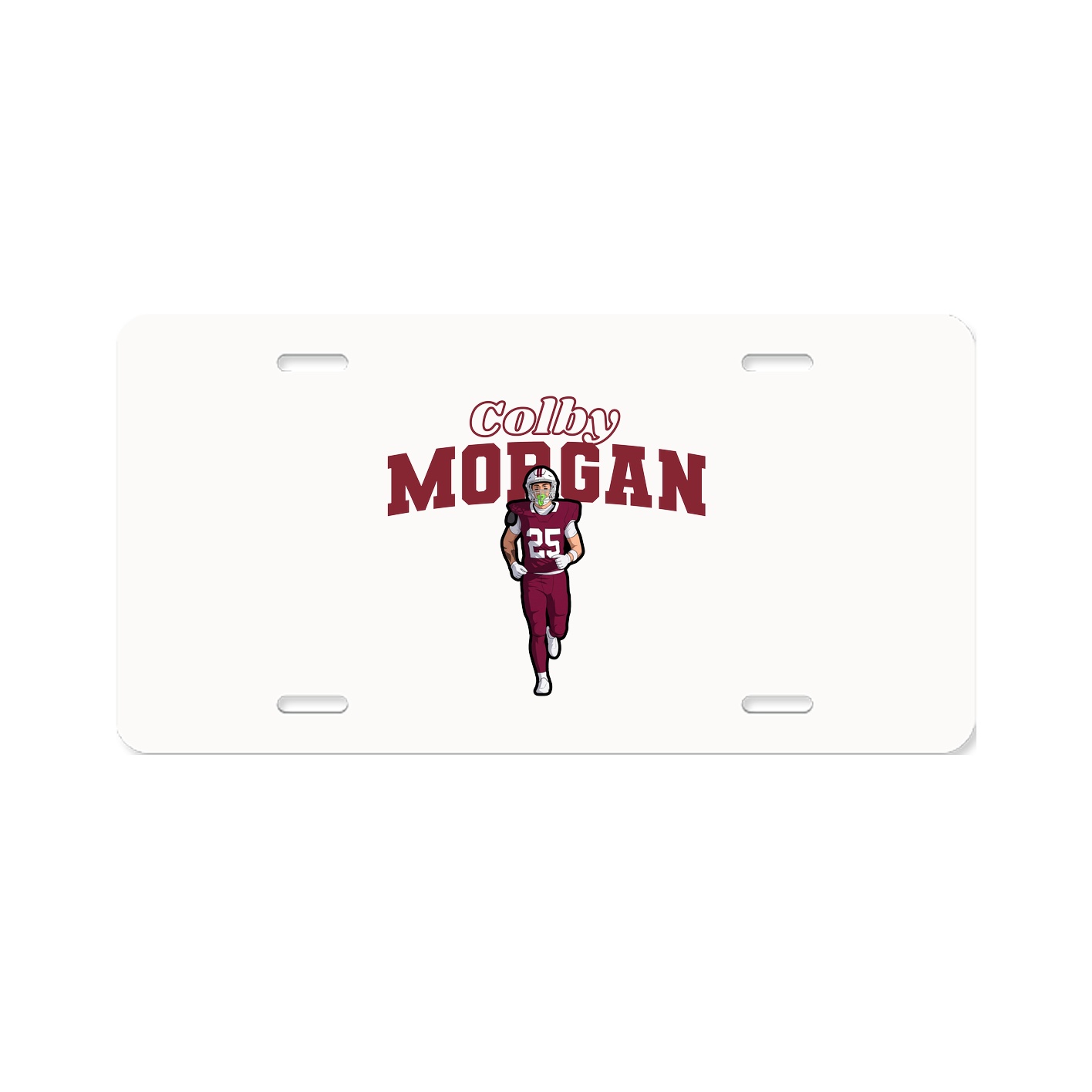 License Plate — Name Arch in Classic