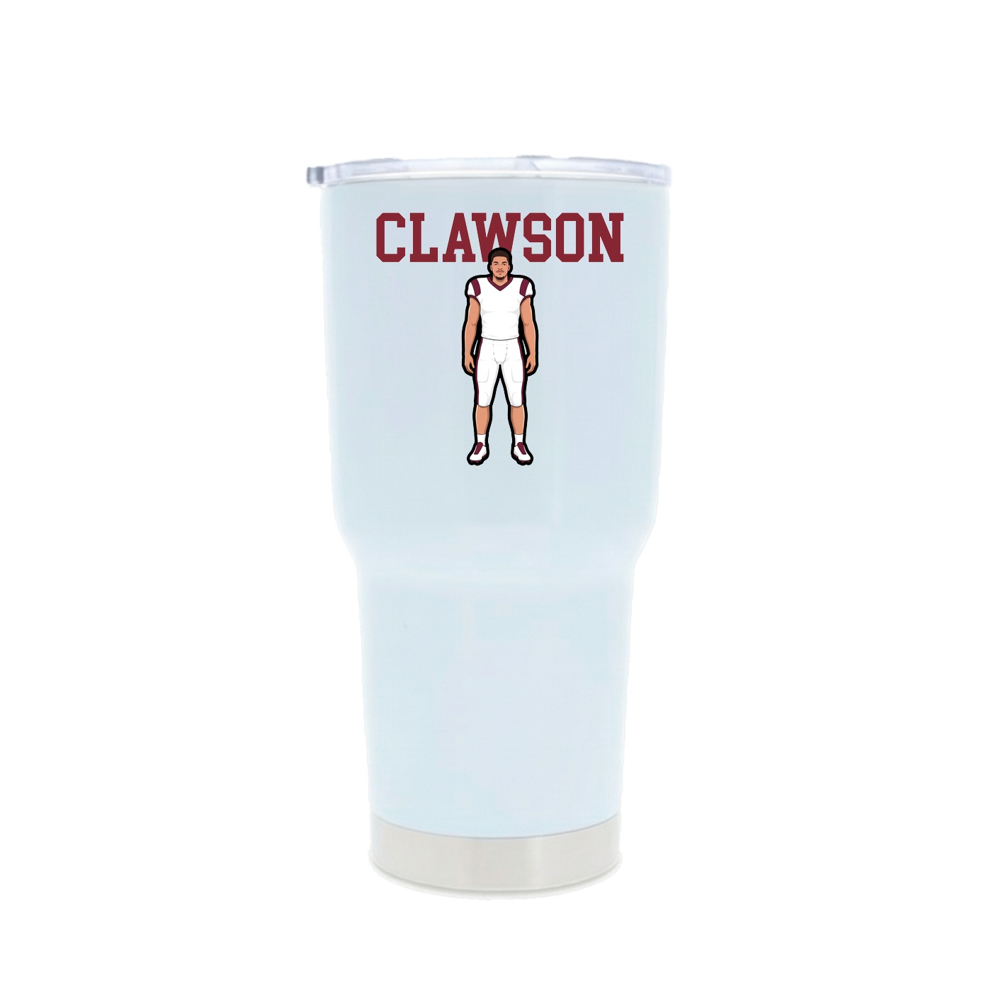 30oz Stainless Steel Tumbler — Classic in White
