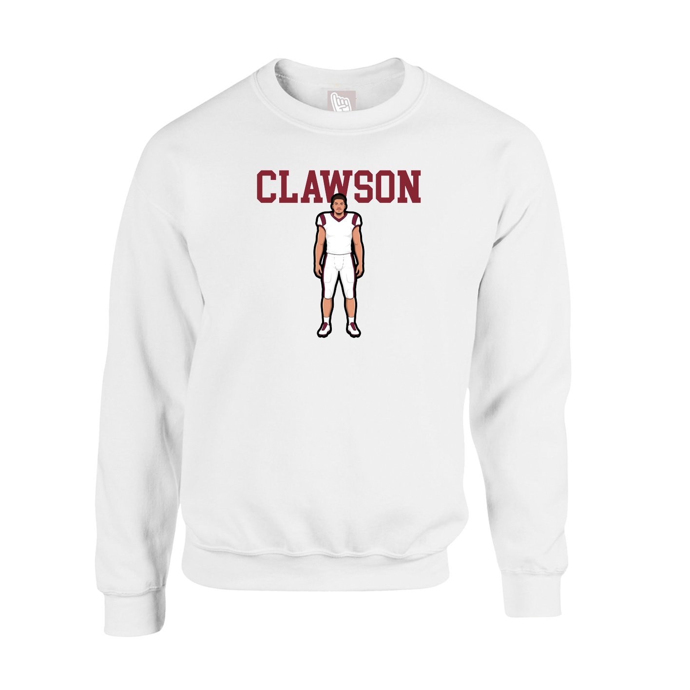 Fleece Crew — Classic in White
