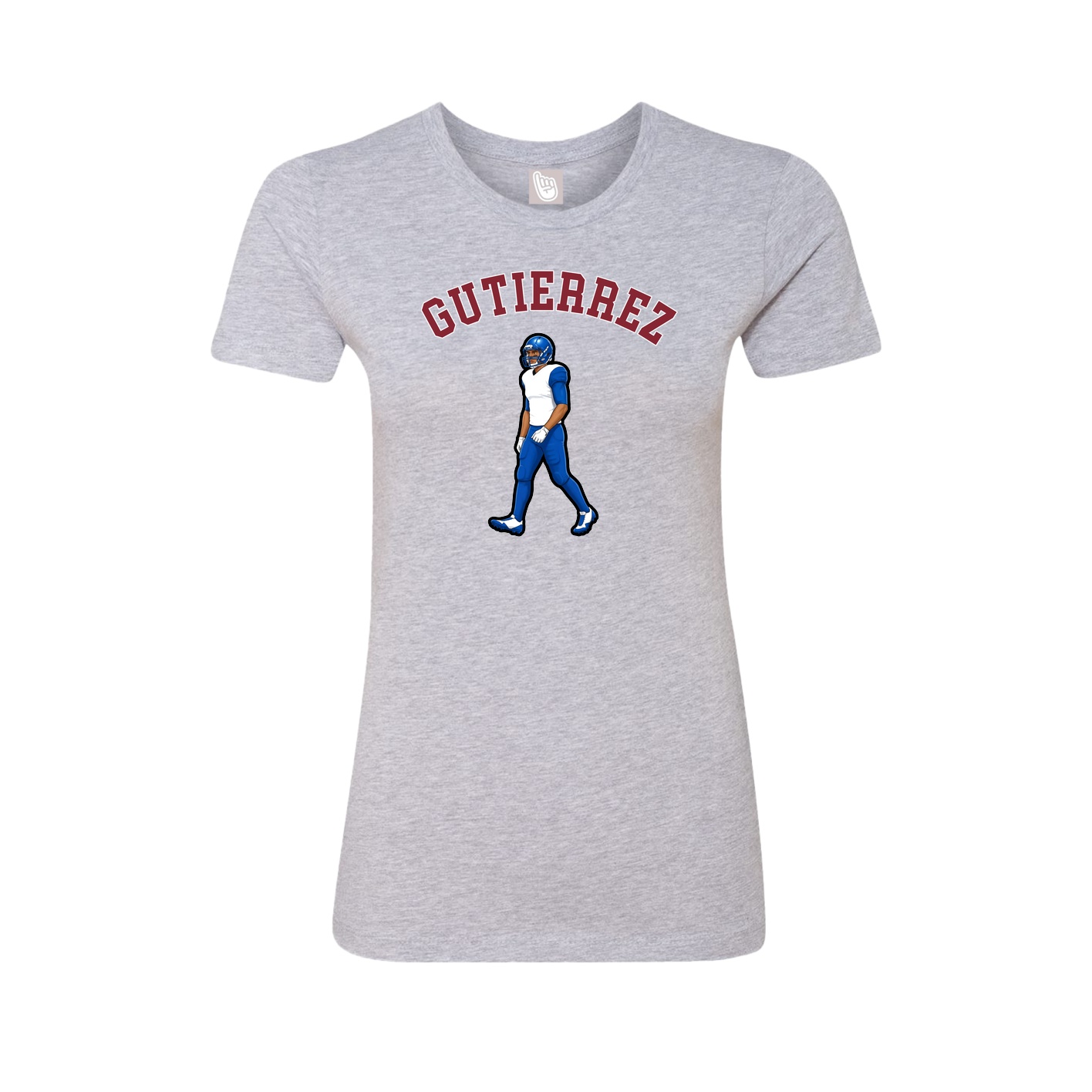 Fitted Women's Tee — Shirsey Arch in Grey