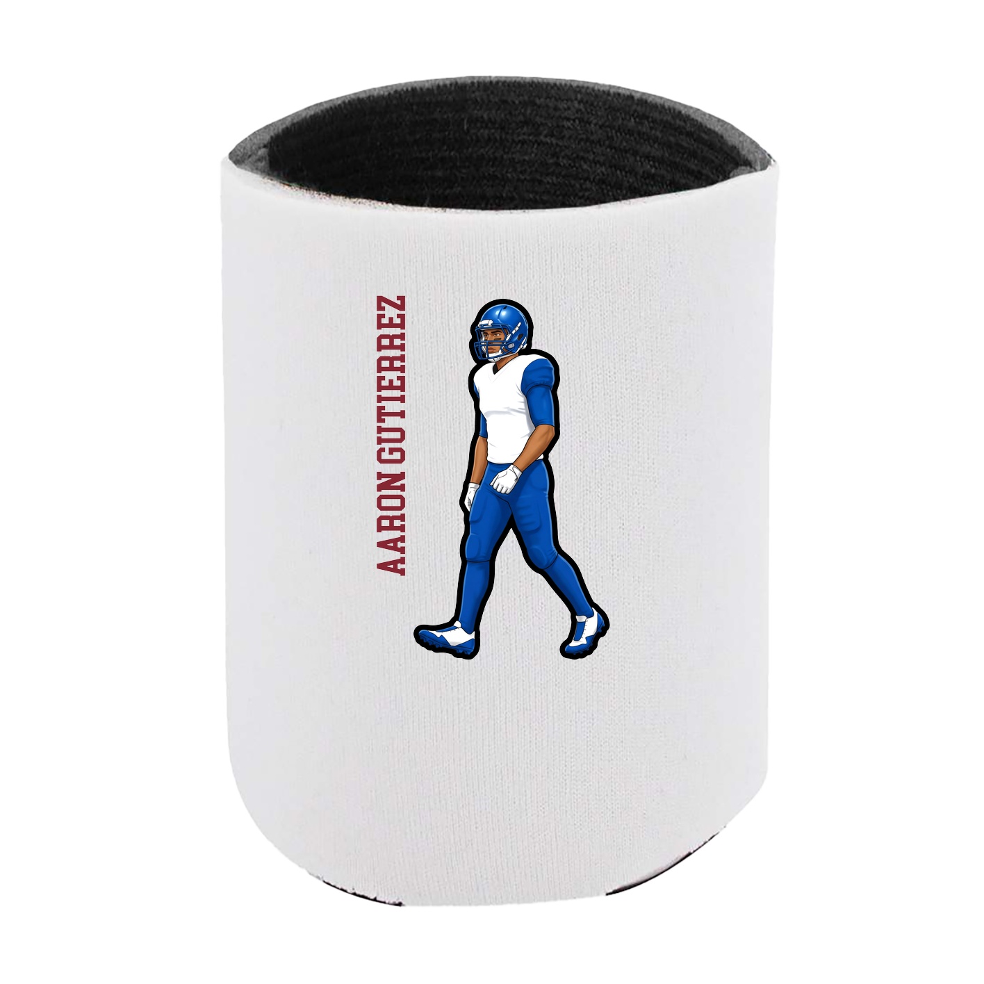 Can Holder — Name Vertical in White