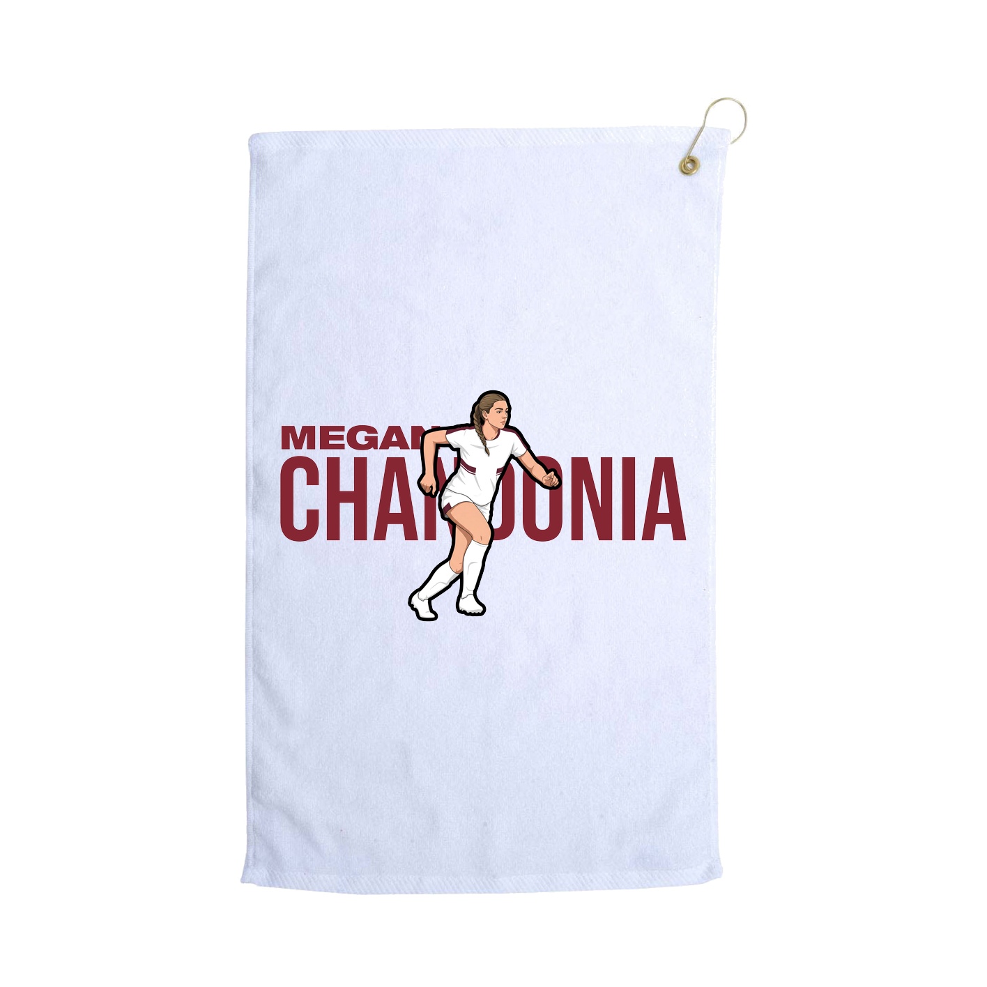 Golf Towel — Player Name in White
