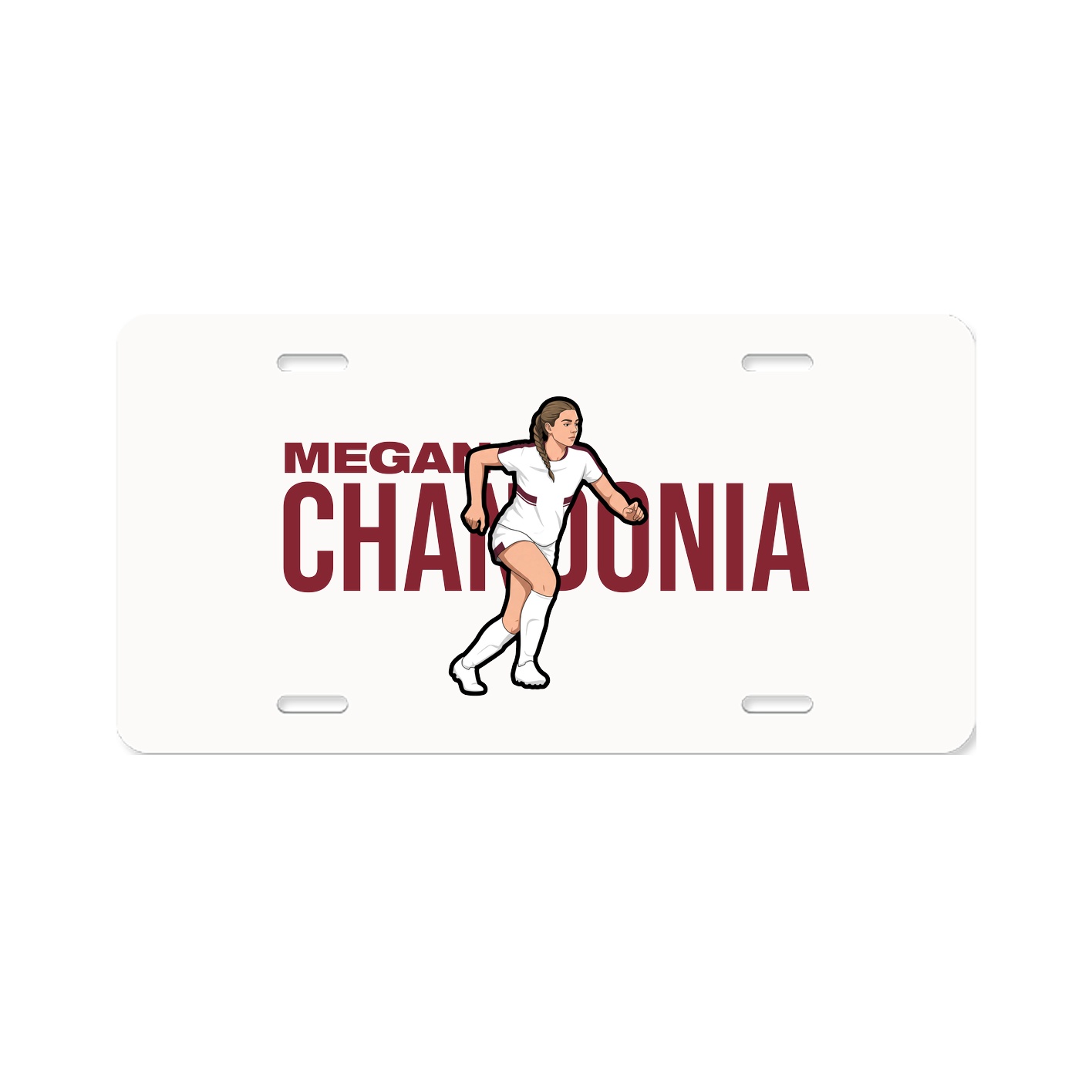 License Plate — Player Name in Classic