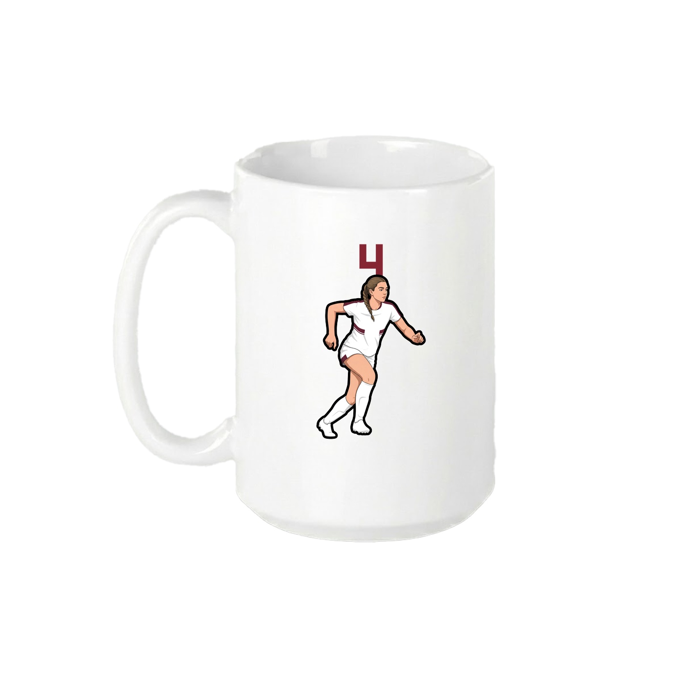 15oz Coffee Mug — Number Top in White