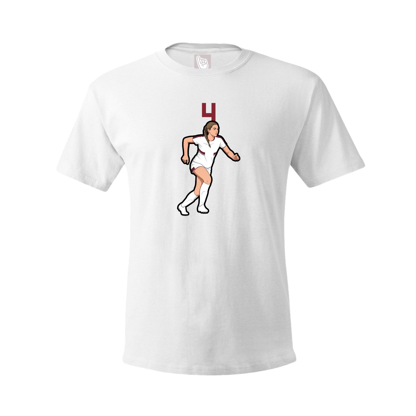 Tee — Number Top in White