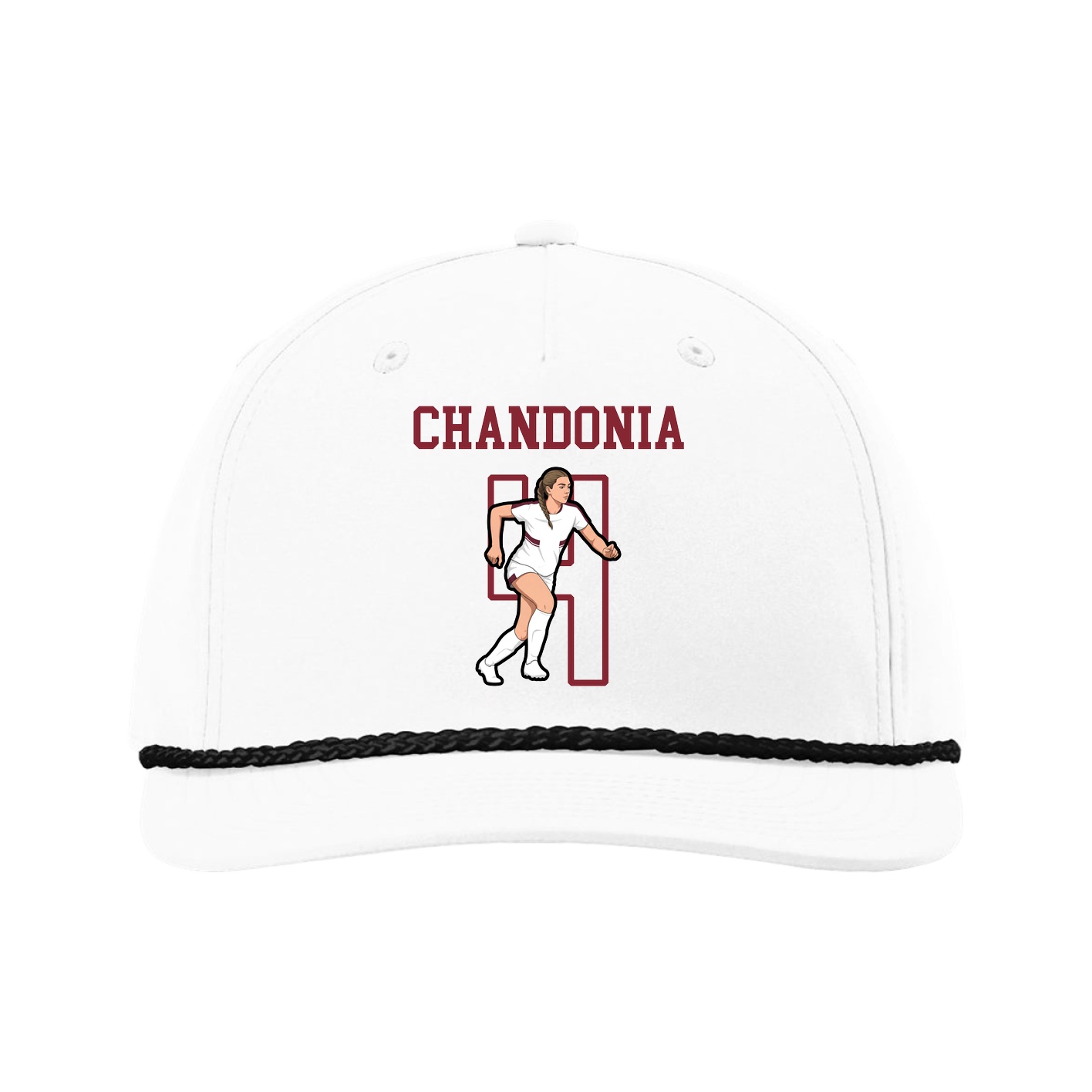 Five-Panel Classic Rope Cap — Shirsey in White