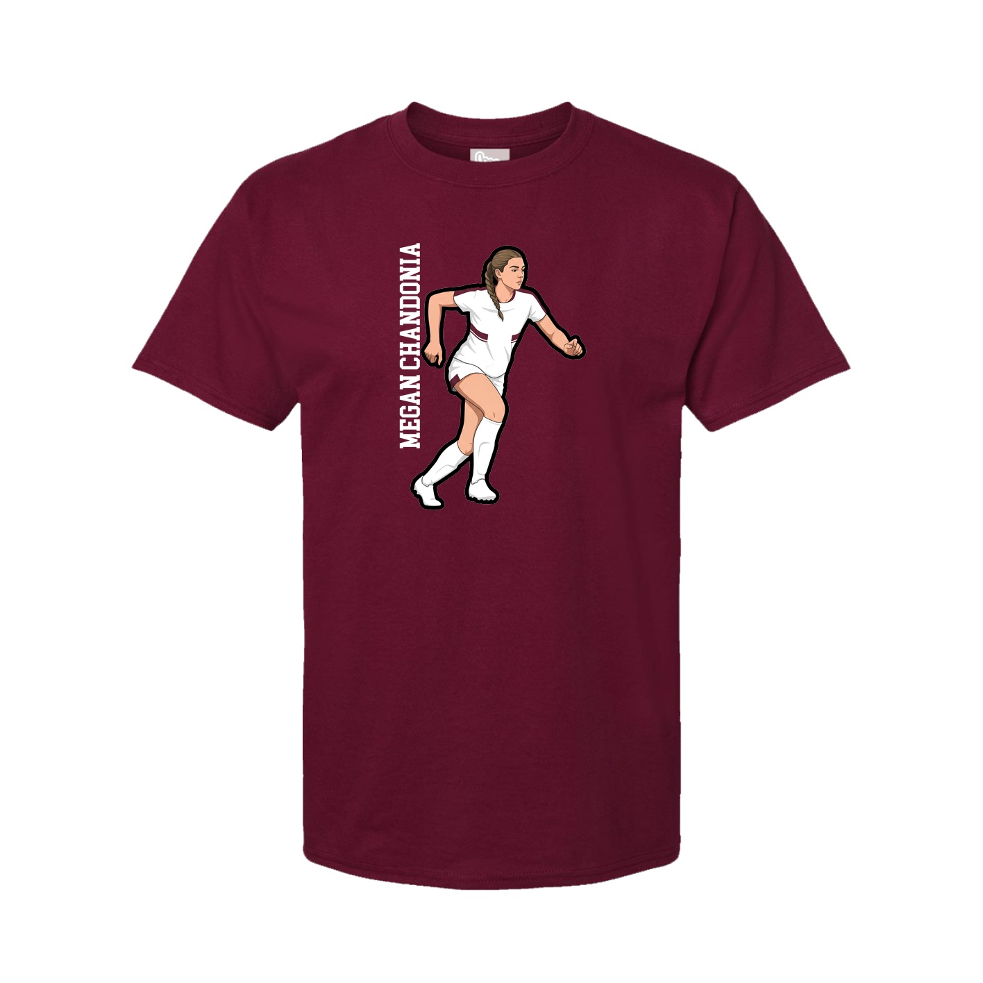 Tee — Name Vertical in Cardinal