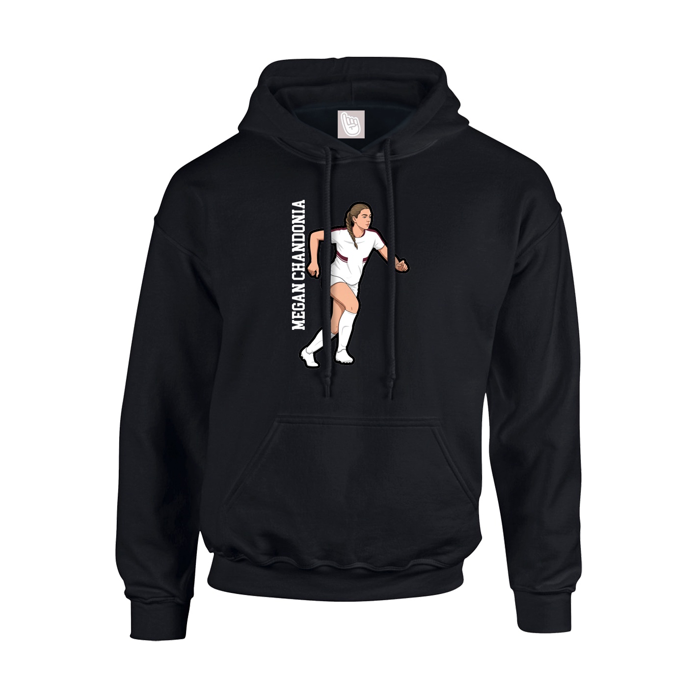 Youth Hoodie — Name Vertical in Black
