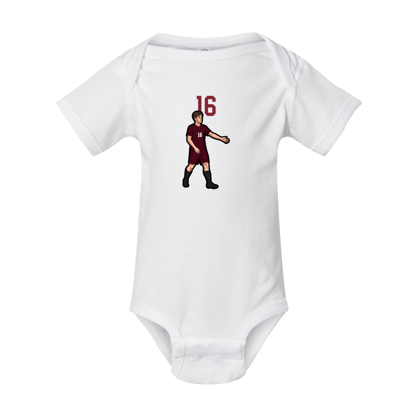 Baby Onesie — Number Top in White