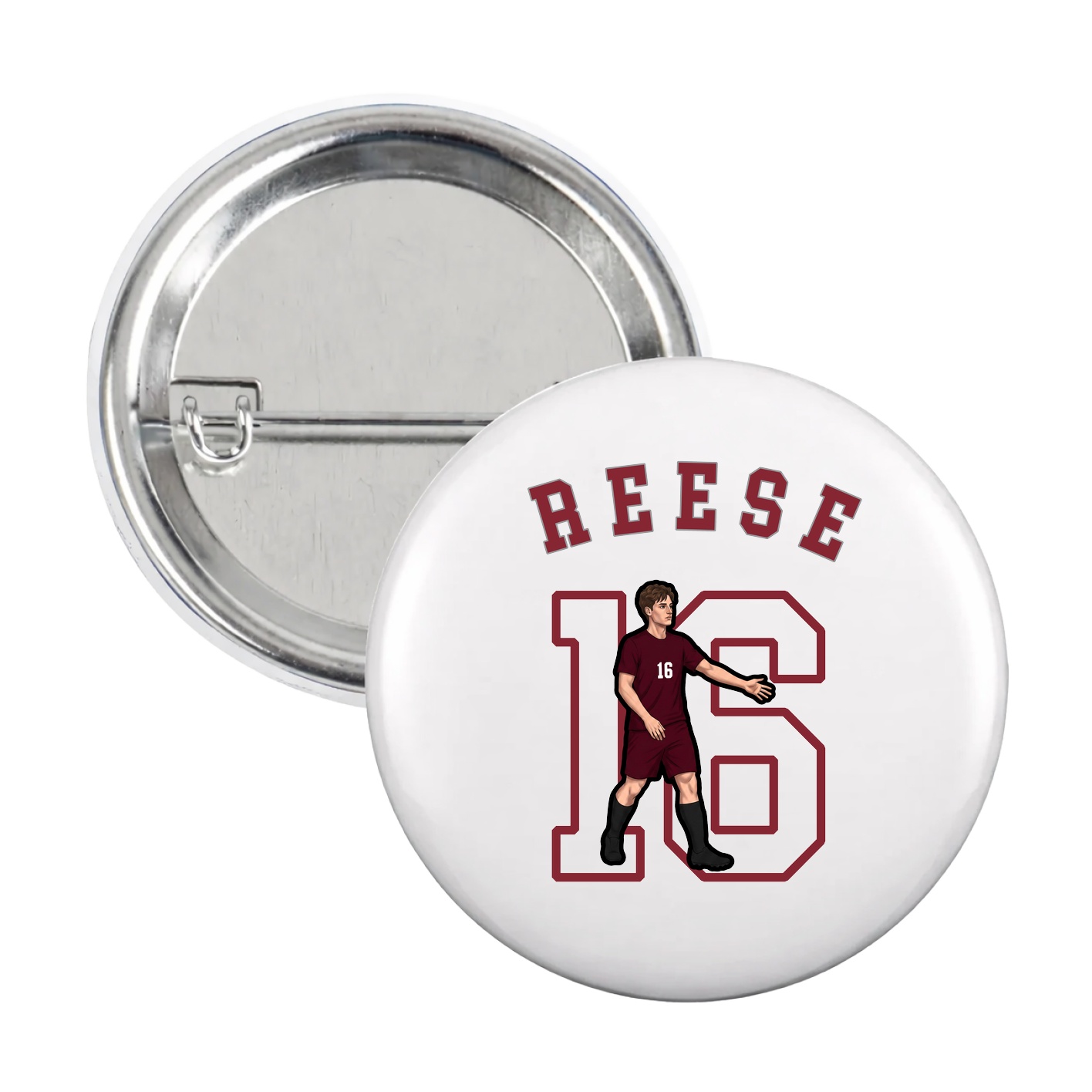 Game Day Button — Shirsey Arch in White