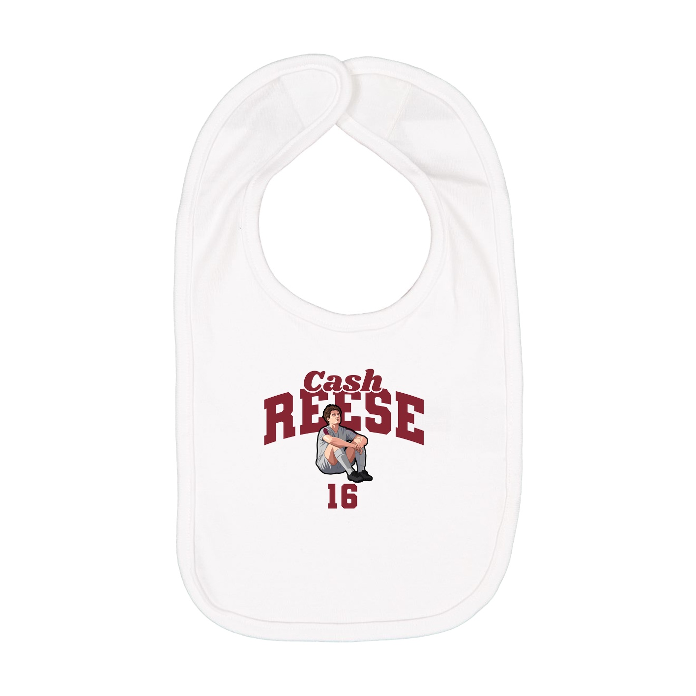 Infant Bib — Signature Arch in White