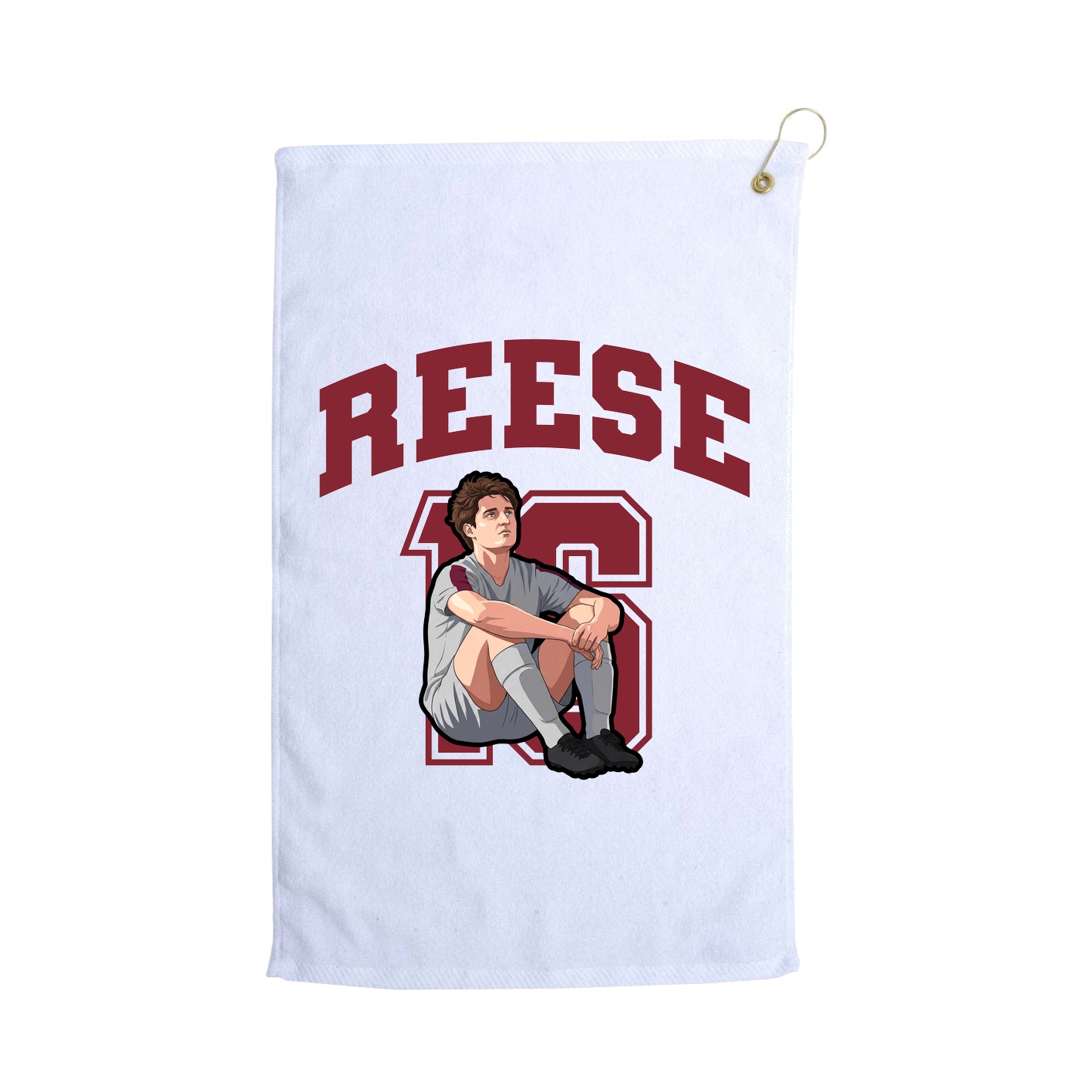 Golf Towel — Number in White