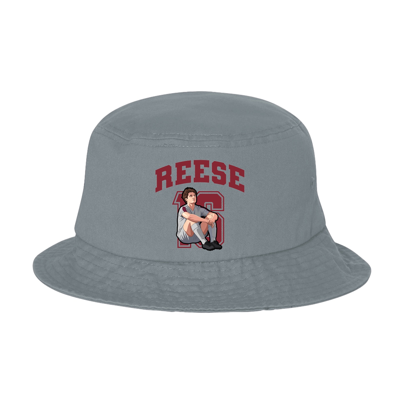 Bucket Cap — Number in Grey