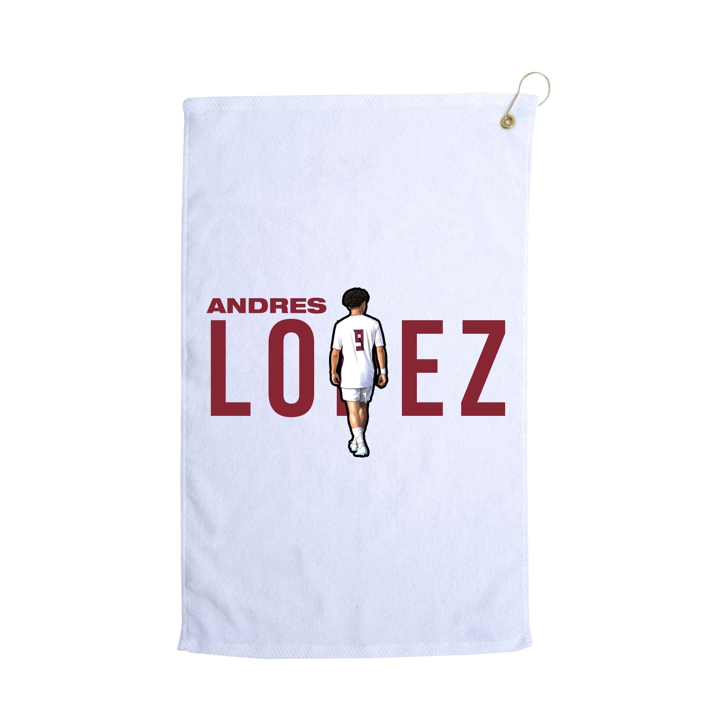 Golf Towel — Player Name in White