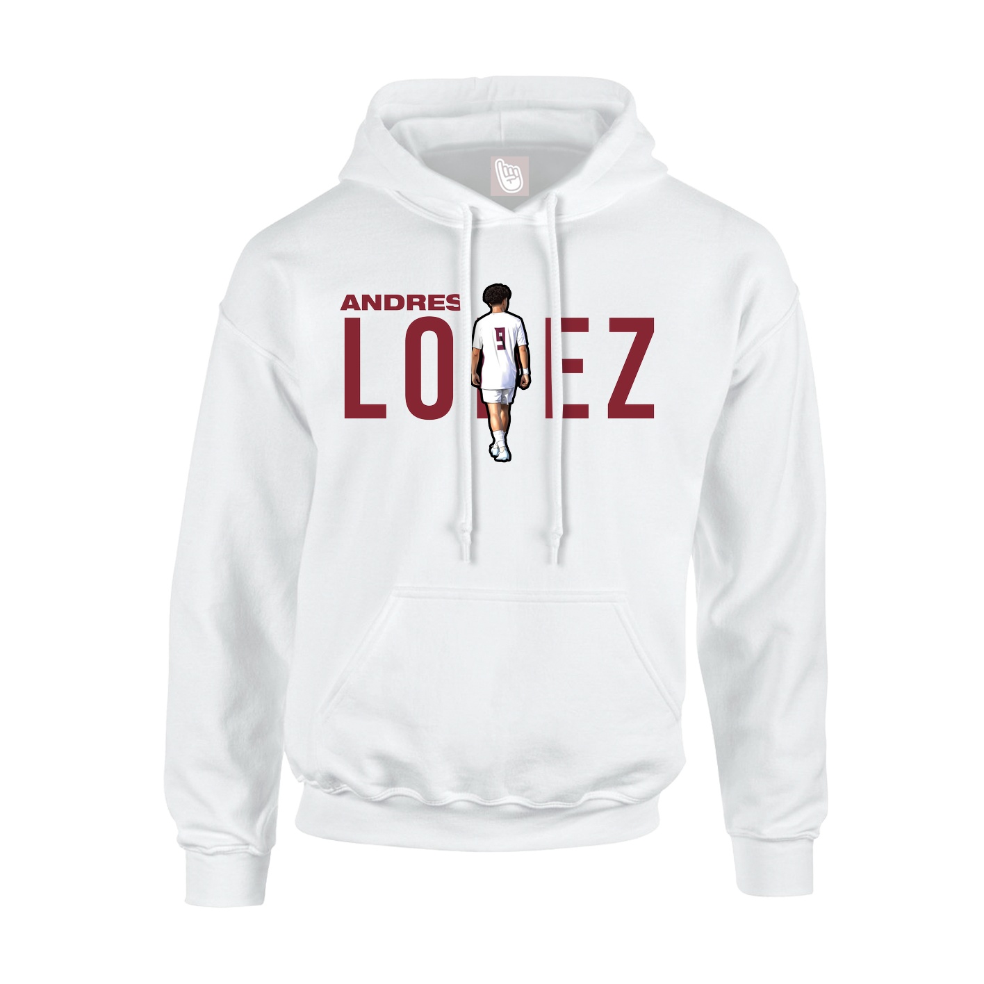 Hoodie — Player Name in White
