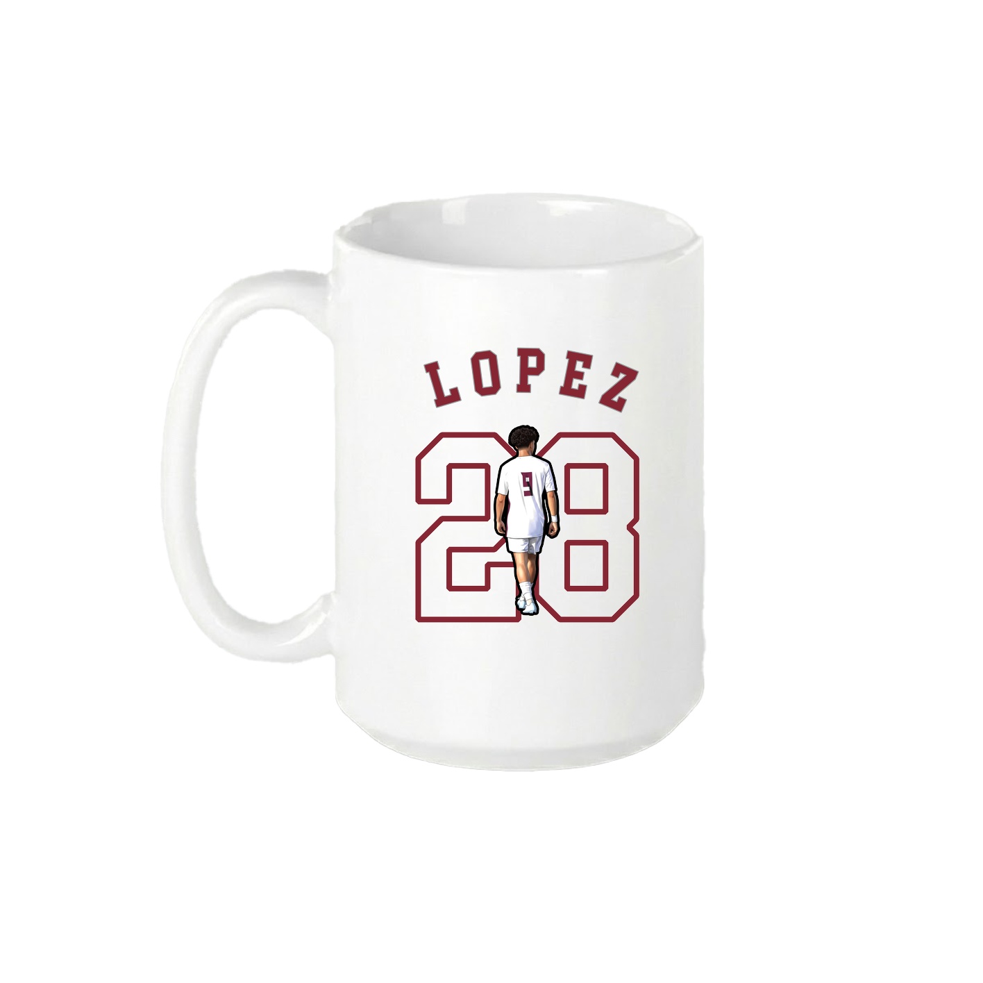 15oz Coffee Mug — Shirsey Arch in White