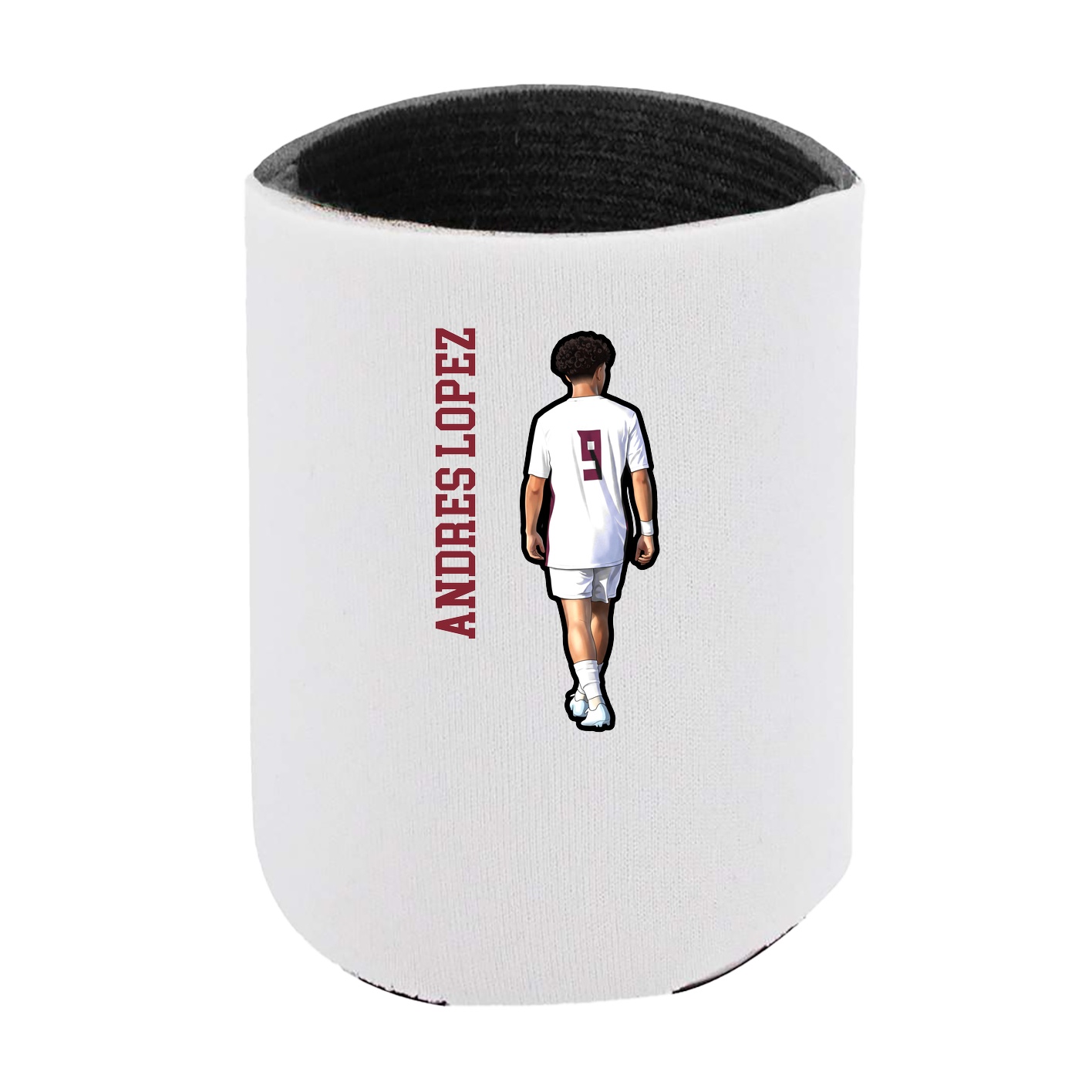 Can Holder — Name Vertical in White