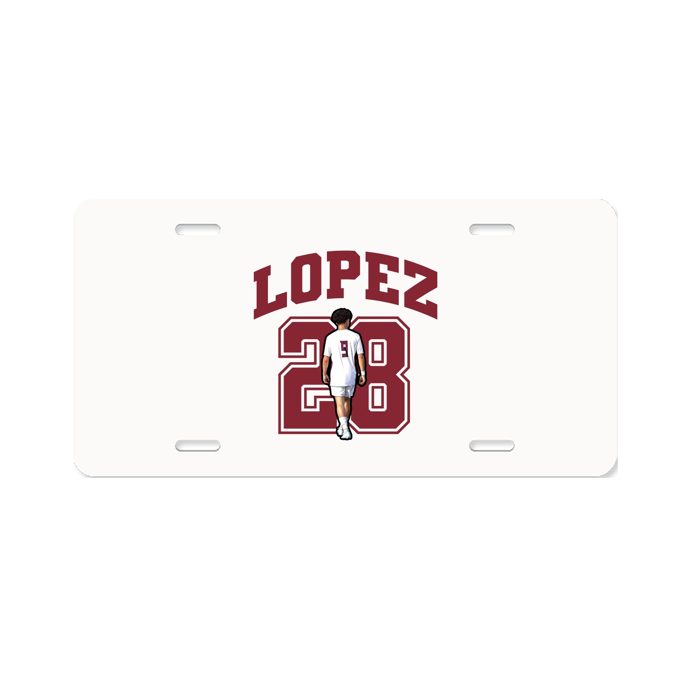 License Plate — Number in Classic
