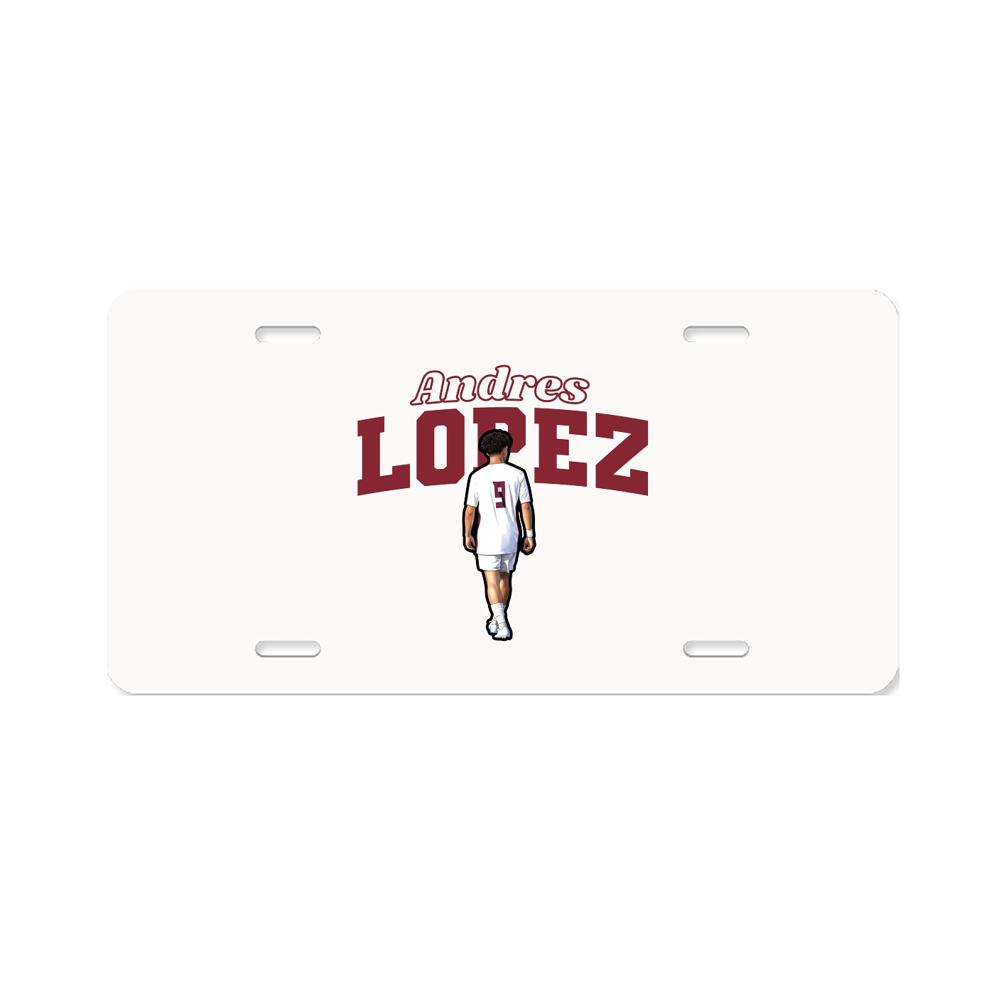 License Plate — Name Arch in Classic