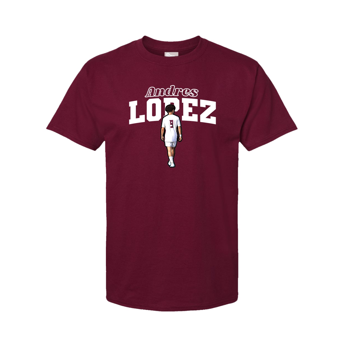 Tee — Name Arch in Cardinal