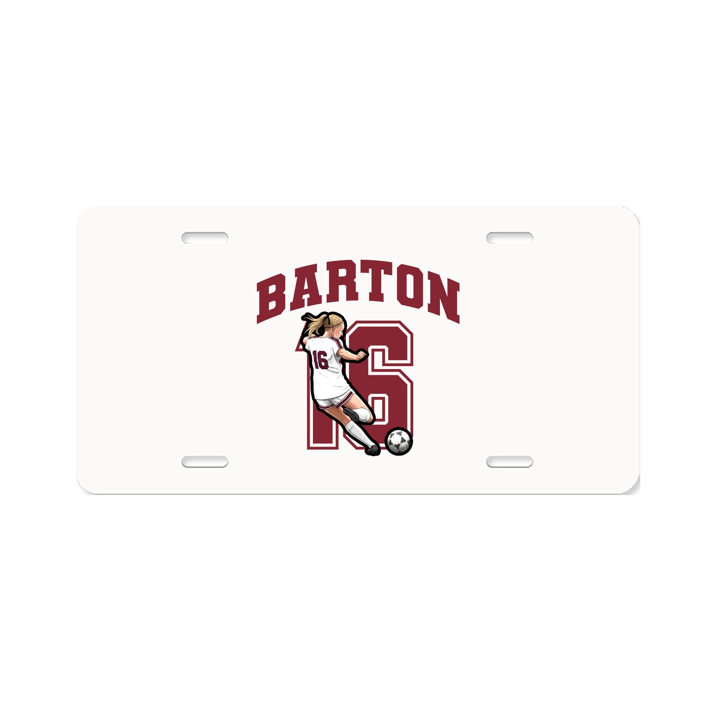 License Plate — Number in Classic
