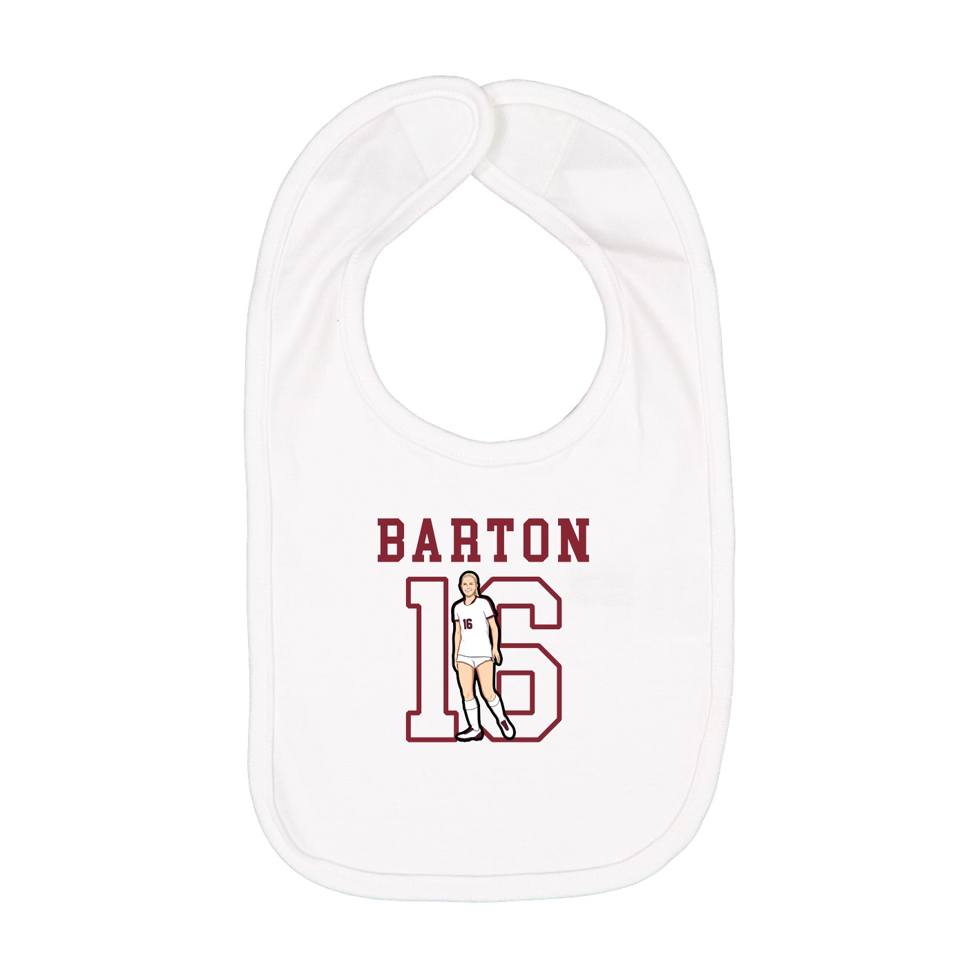 Infant Bib — Shirsey in White