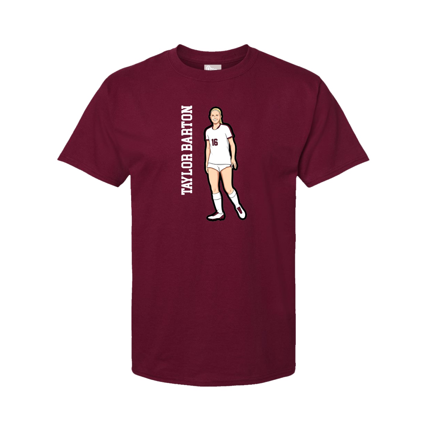 Tee — Name Vertical in Cardinal