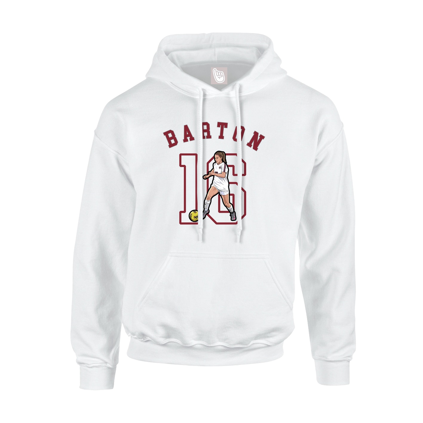 Youth Hoodie — Shirsey Arch in White