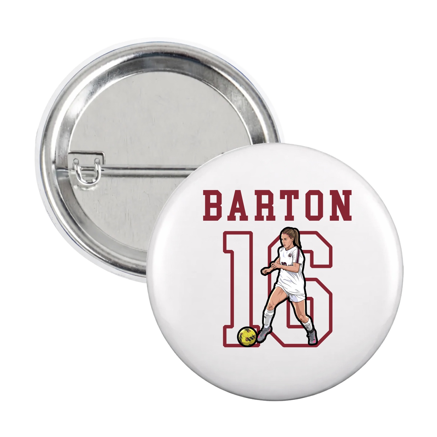 Game Day Button — Shirsey in White