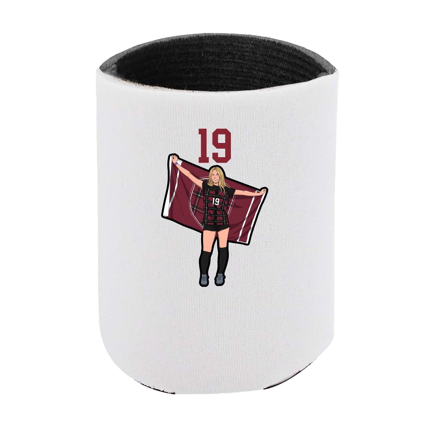 Can Holder — Number Top in White
