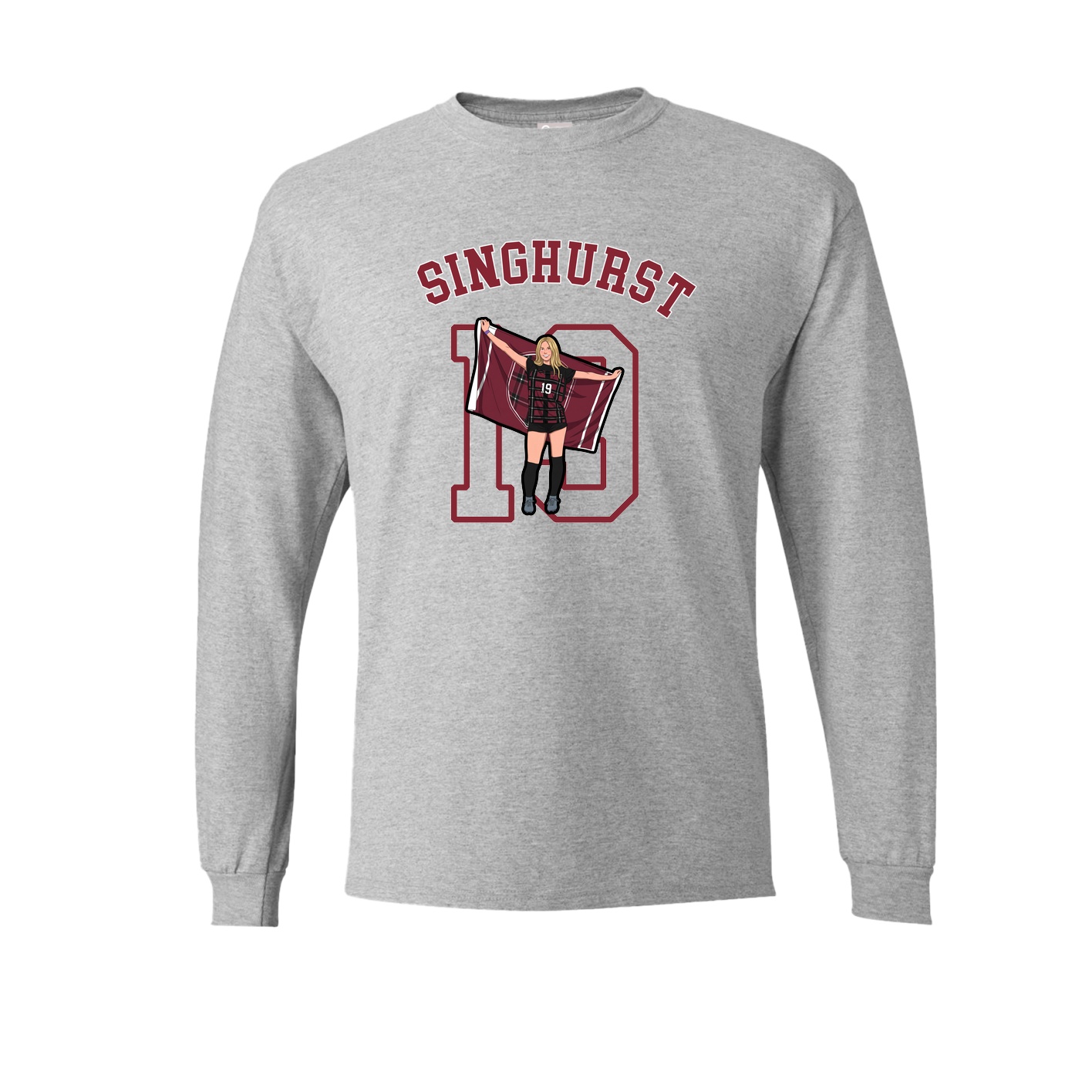 Long Sleeve Tee — Shirsey Arch in Grey
