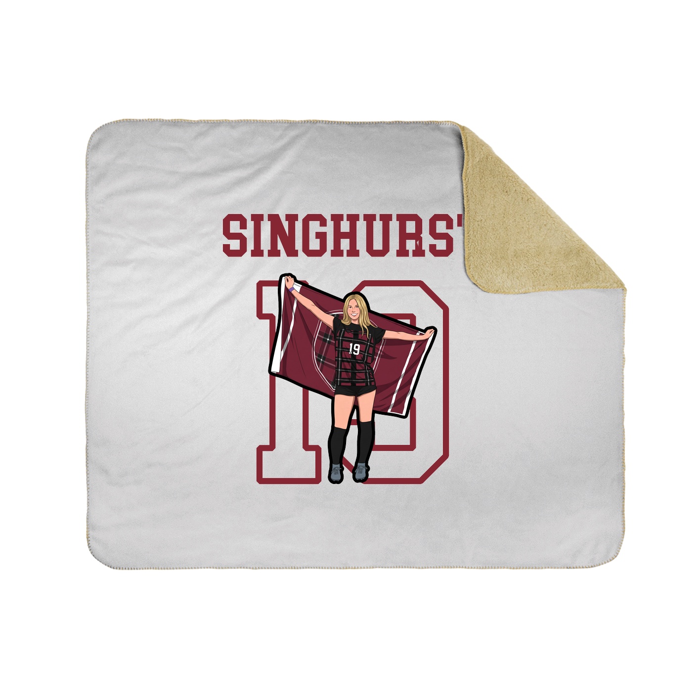 Throw Blanket — Shirsey in White