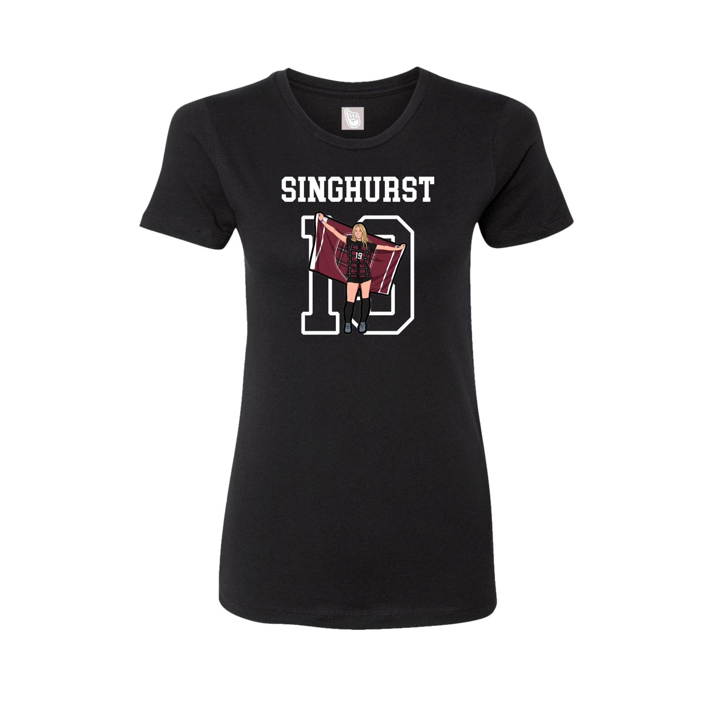 Fitted Women's Tee — Shirsey in Black
