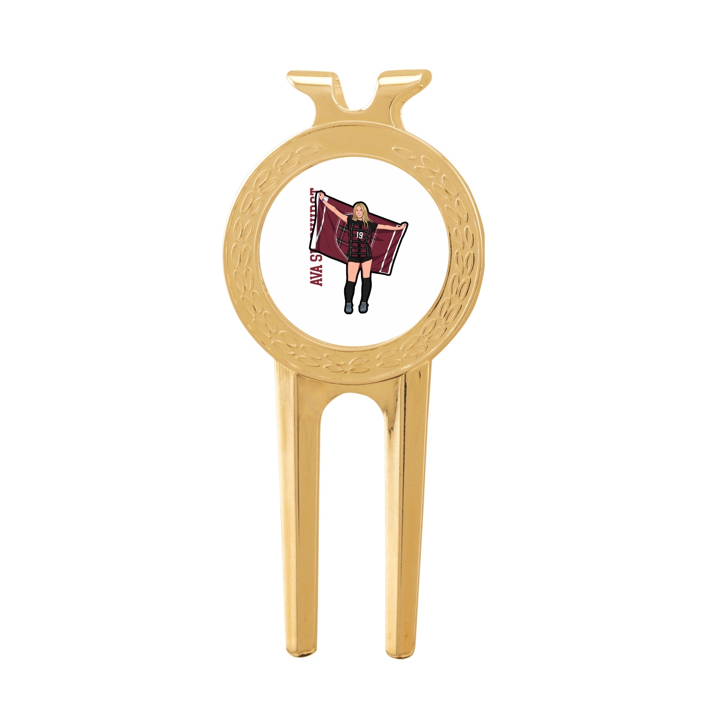 Divot Tool with Ball Marker — Name Vertical in Classic