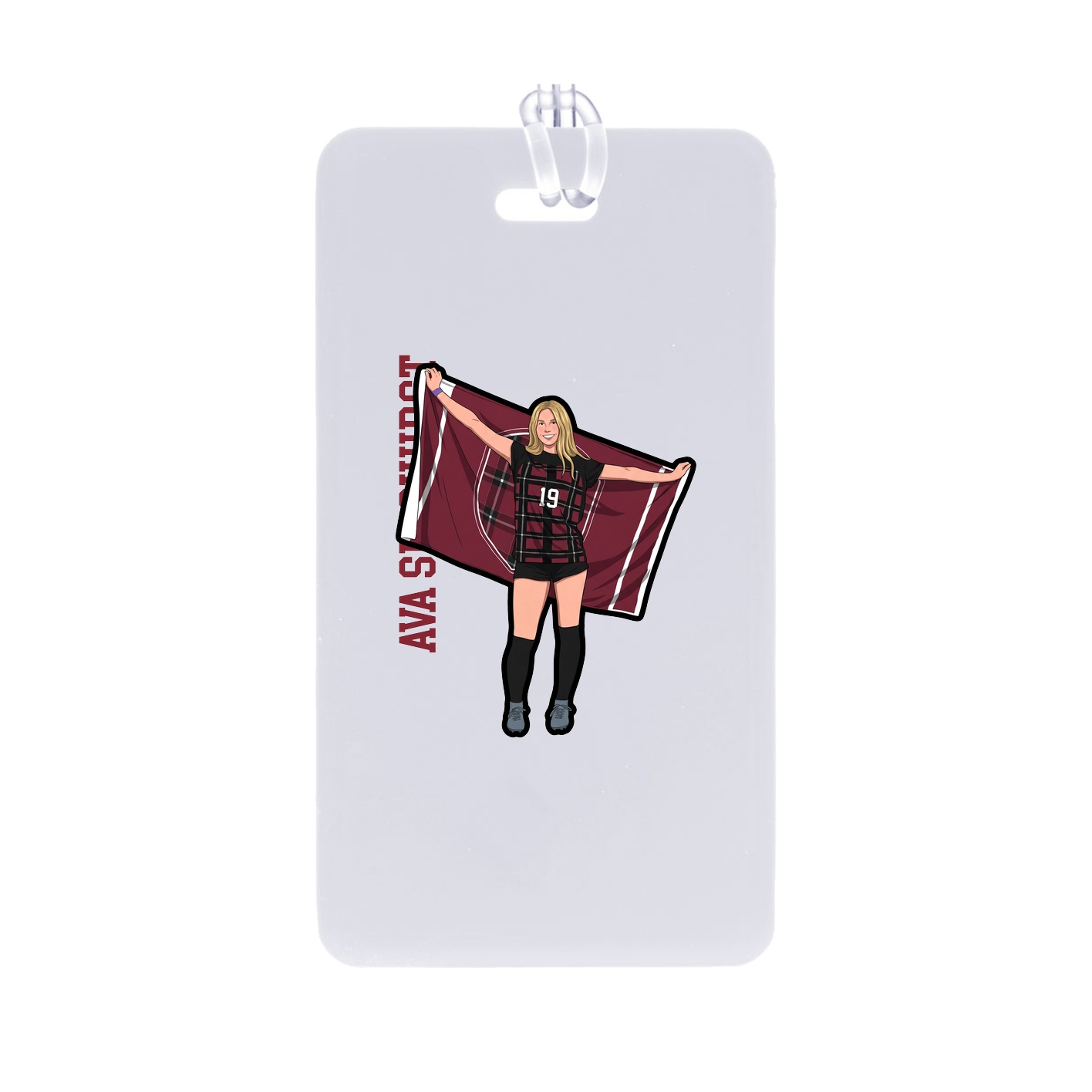 Bag Tag — Name Vertical in Classic