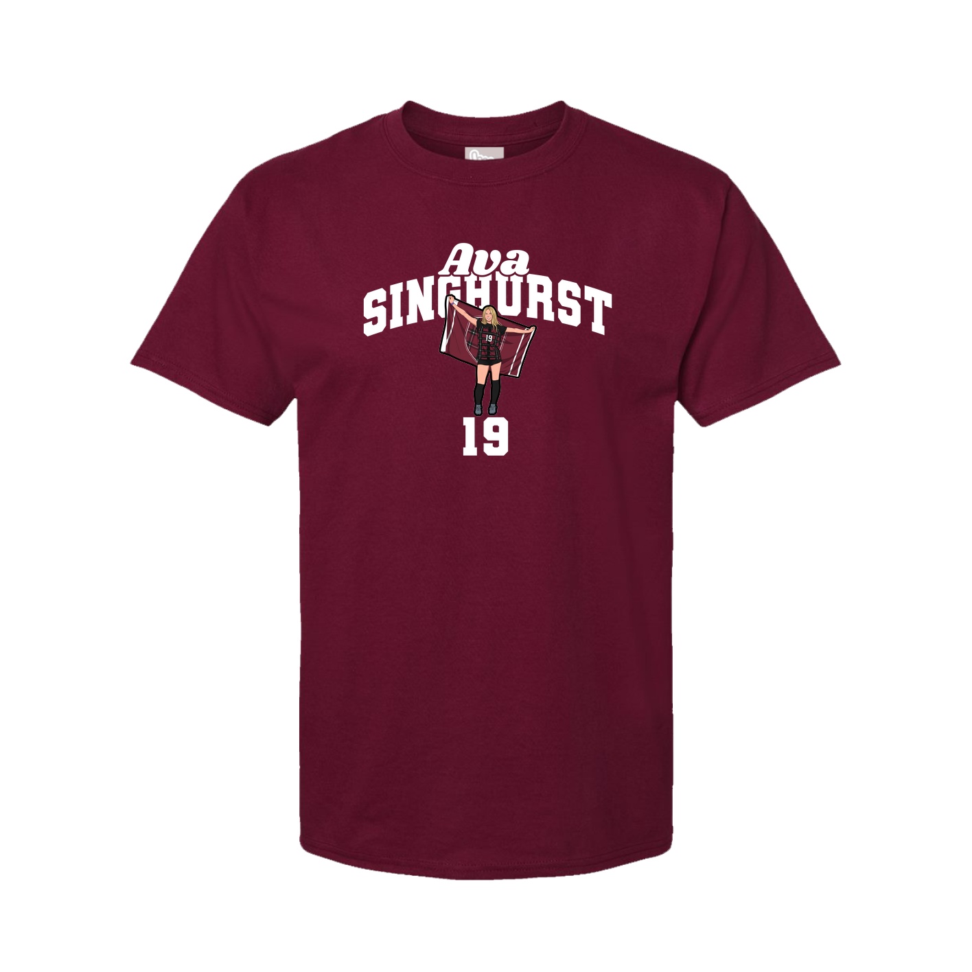 Youth Tee — Signature Arch in Cardinal