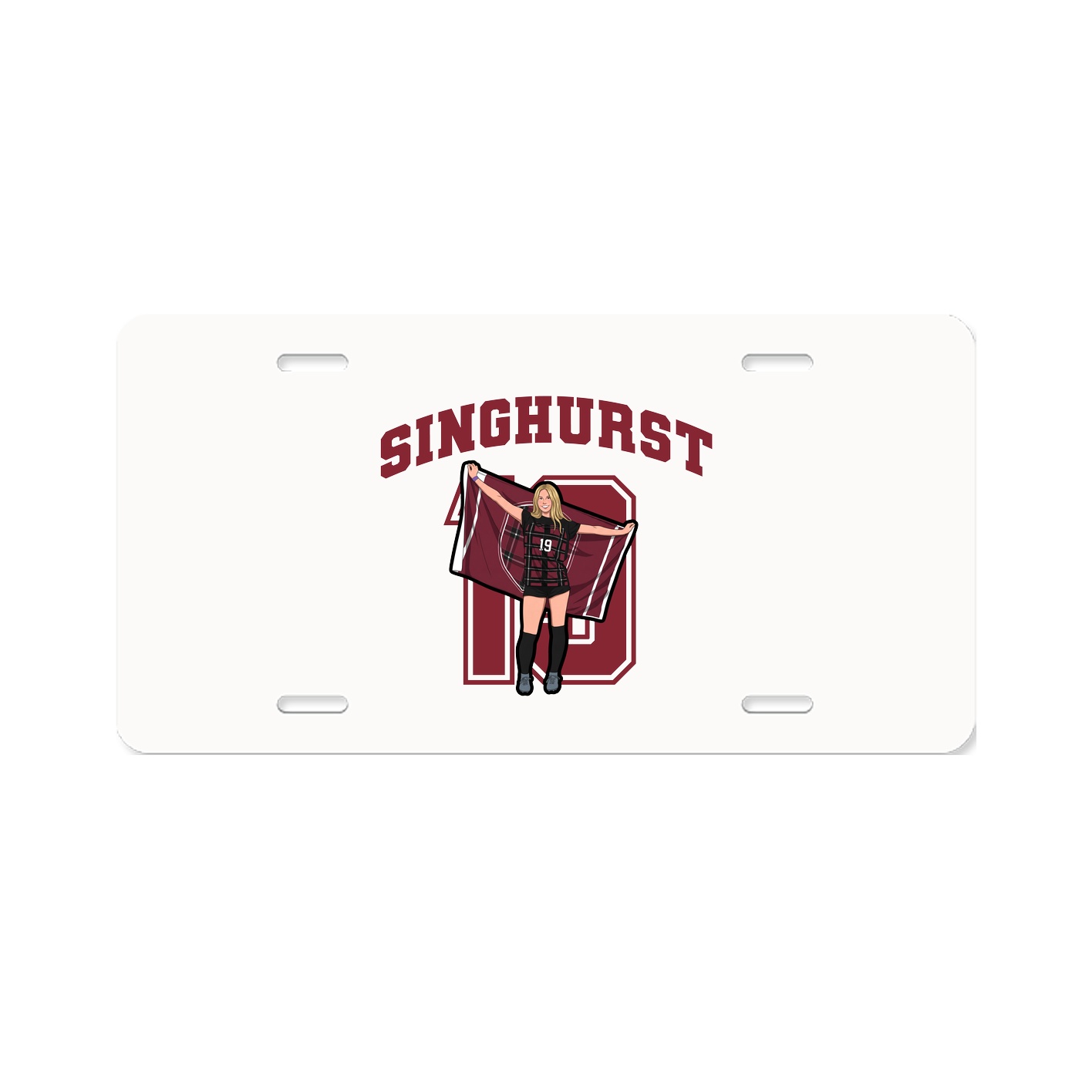 License Plate — Number in Classic