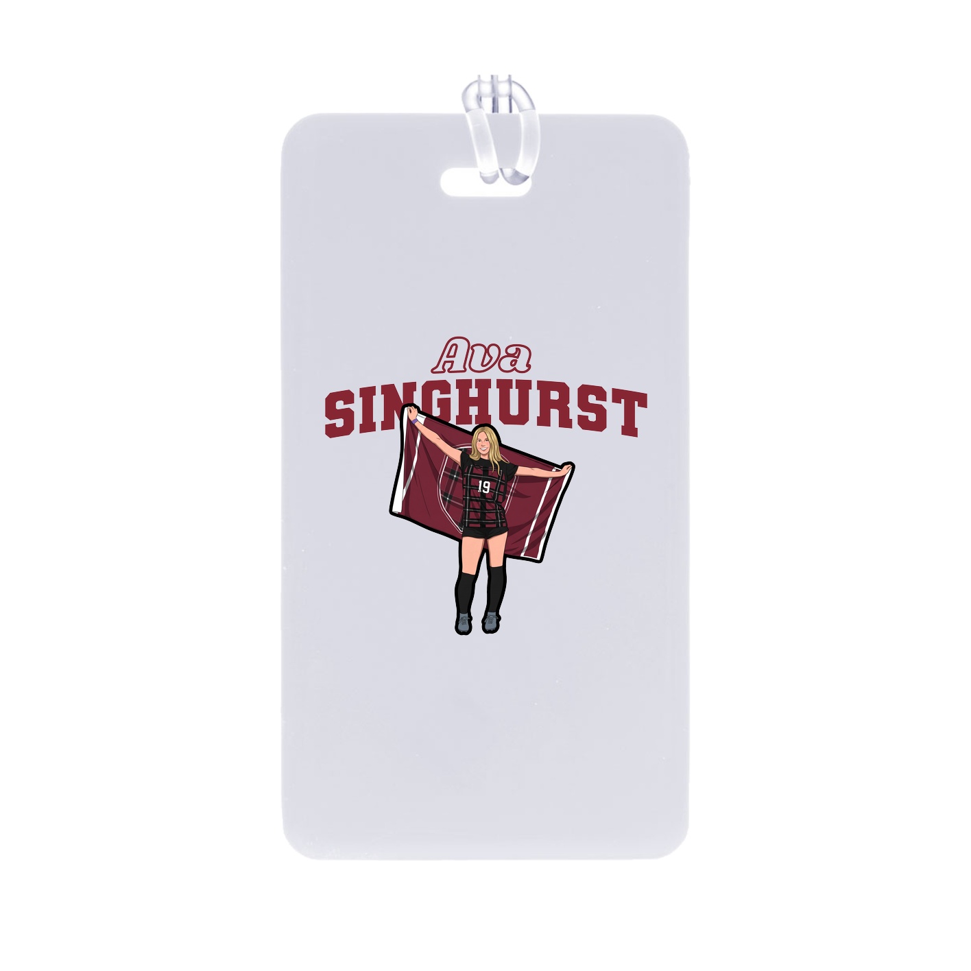Bag Tag — Name Arch in Classic