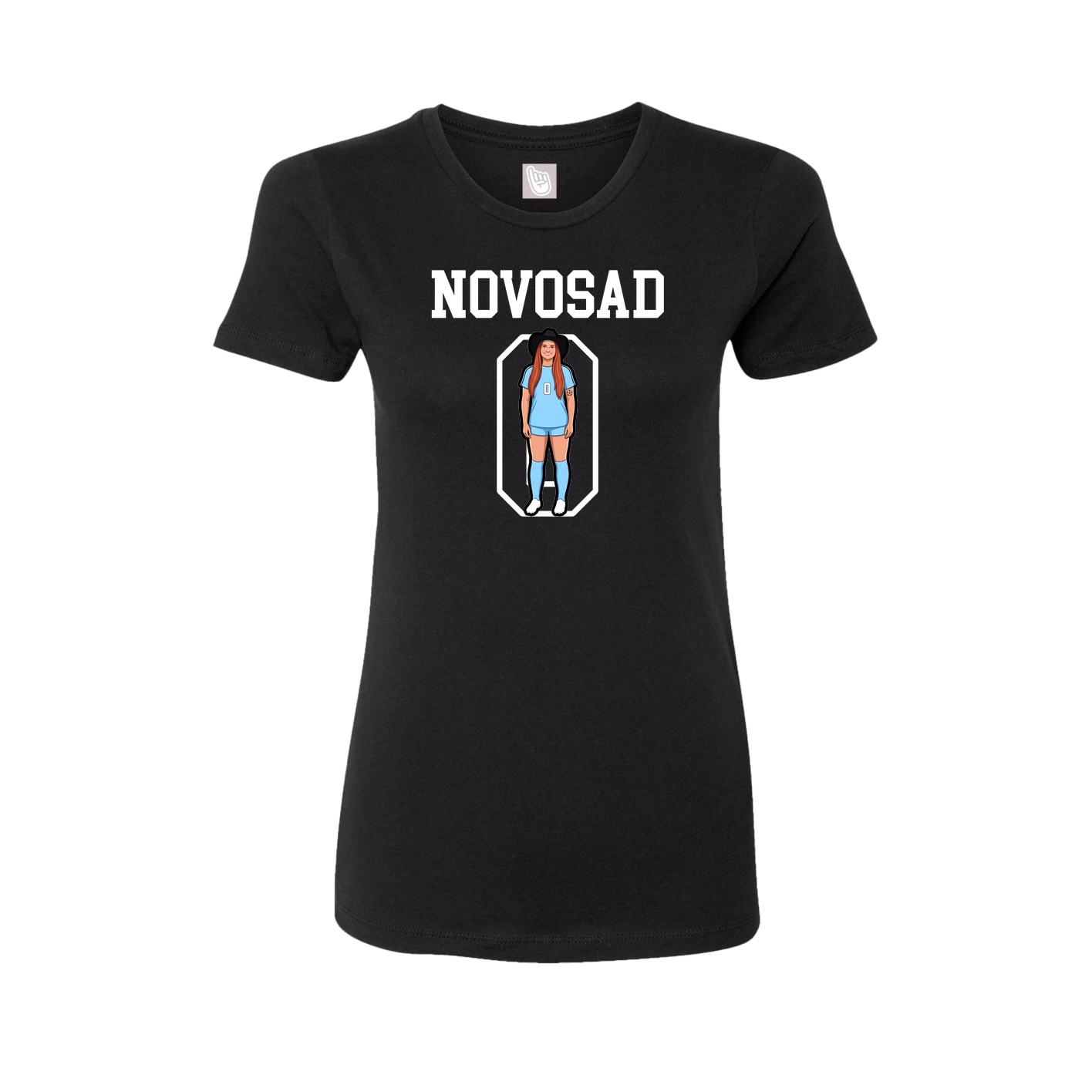 Fitted Women's Tee — Shirsey in Black