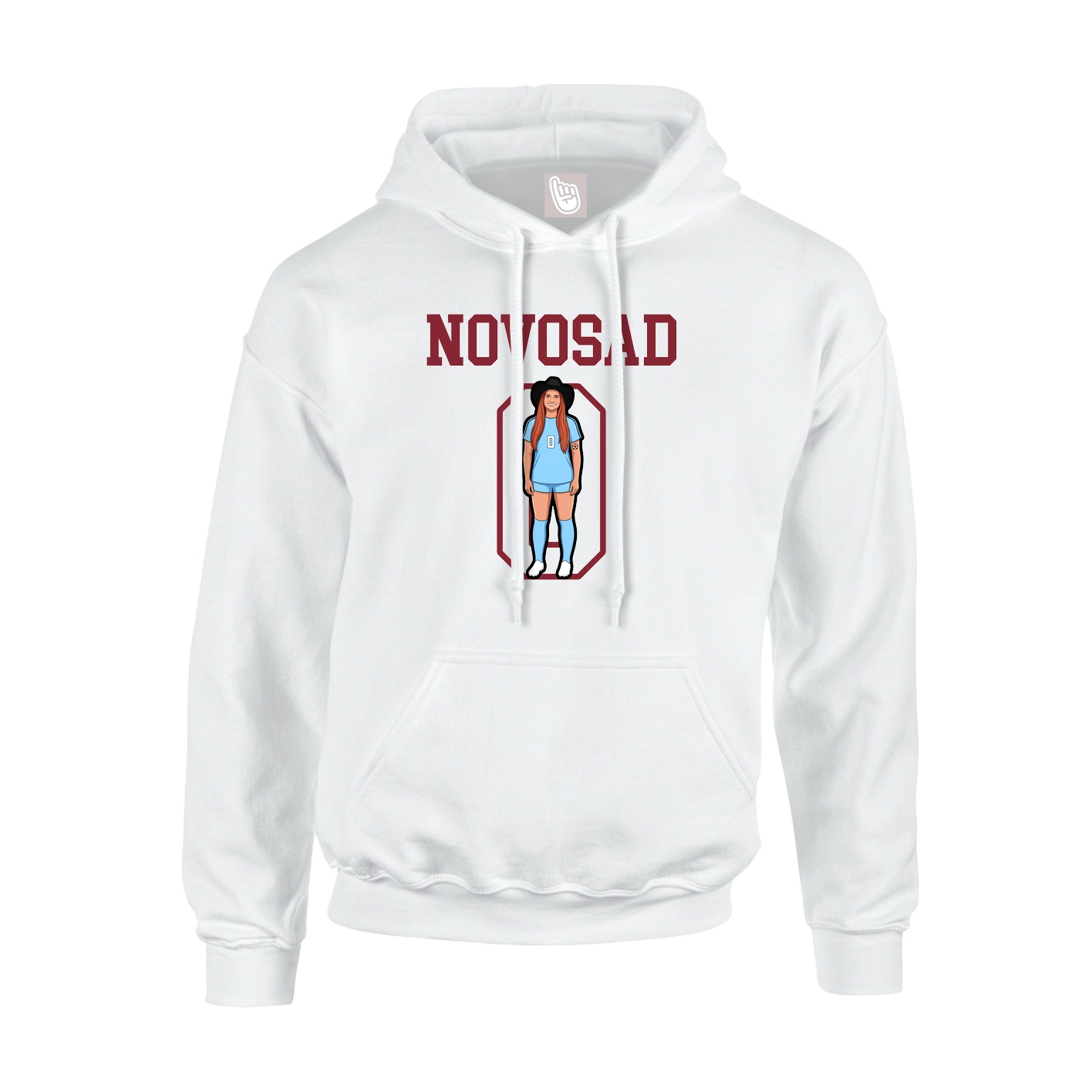 Hoodie — Shirsey in White