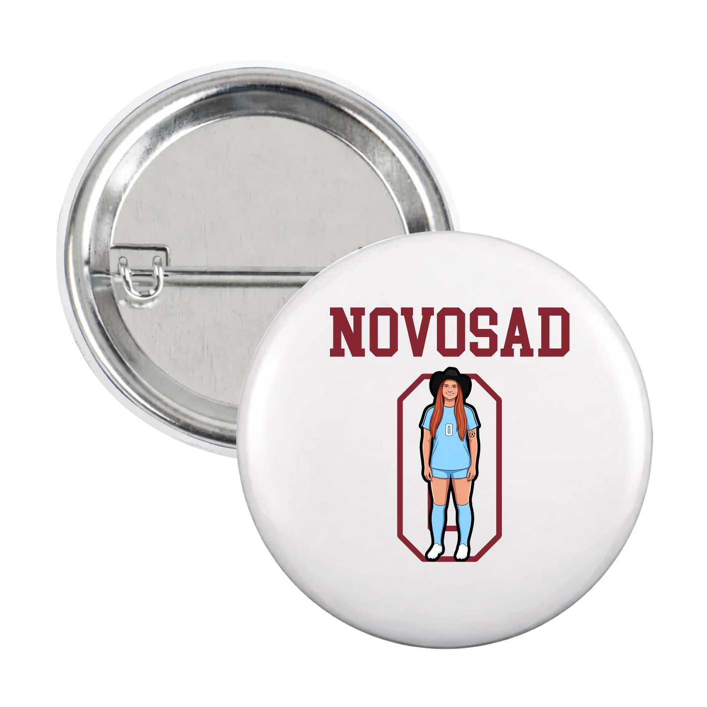 Game Day Button — Shirsey in White