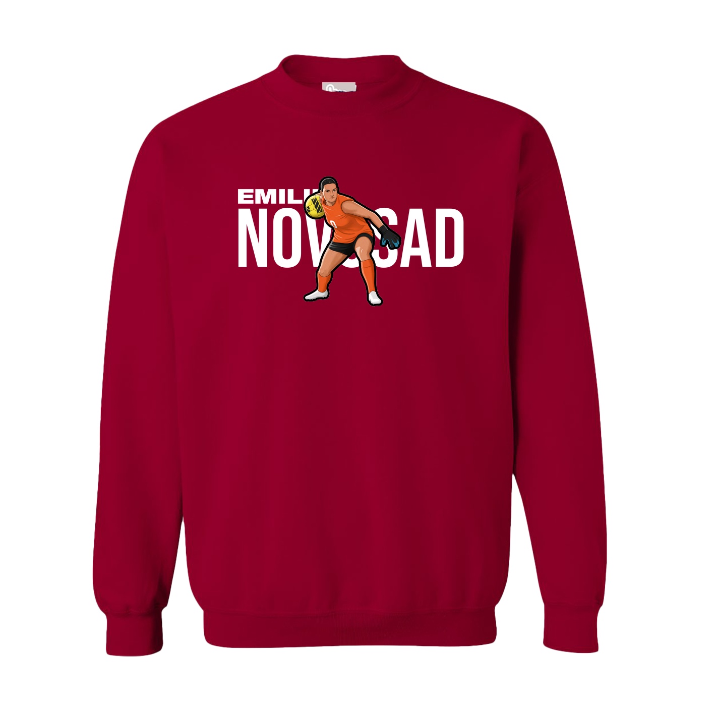 Fleece Crew — Player Name in Cardinal