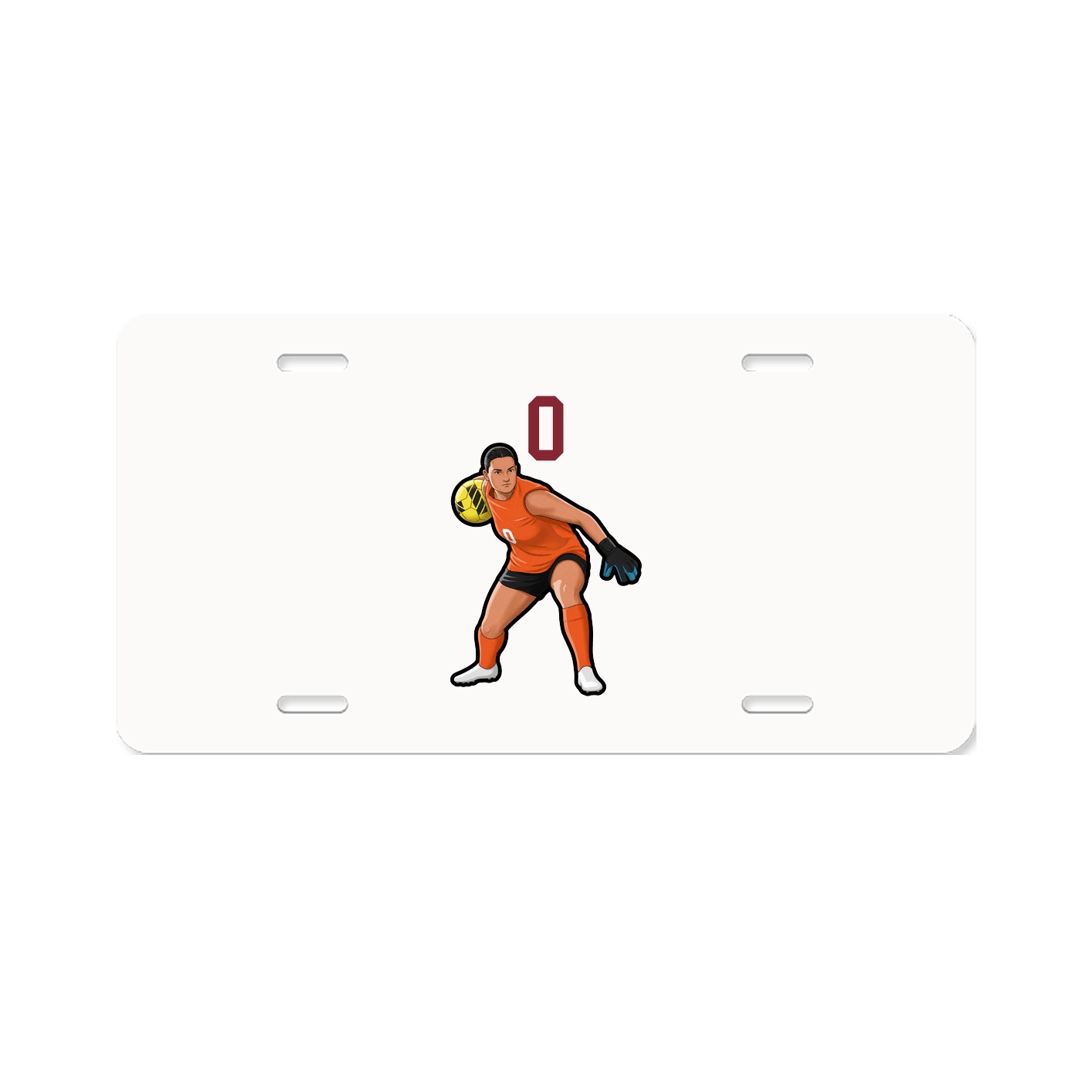 License Plate — Number Top in Classic