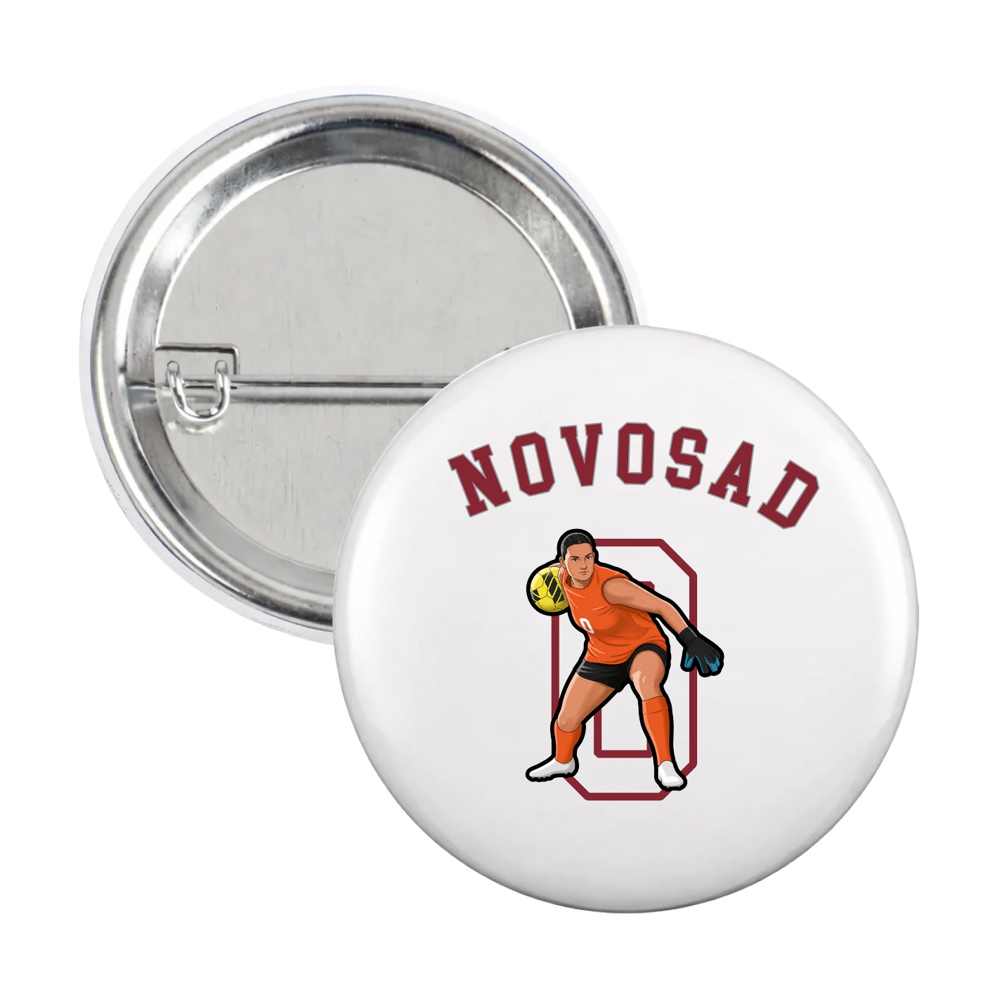 Game Day Button — Shirsey Arch in White